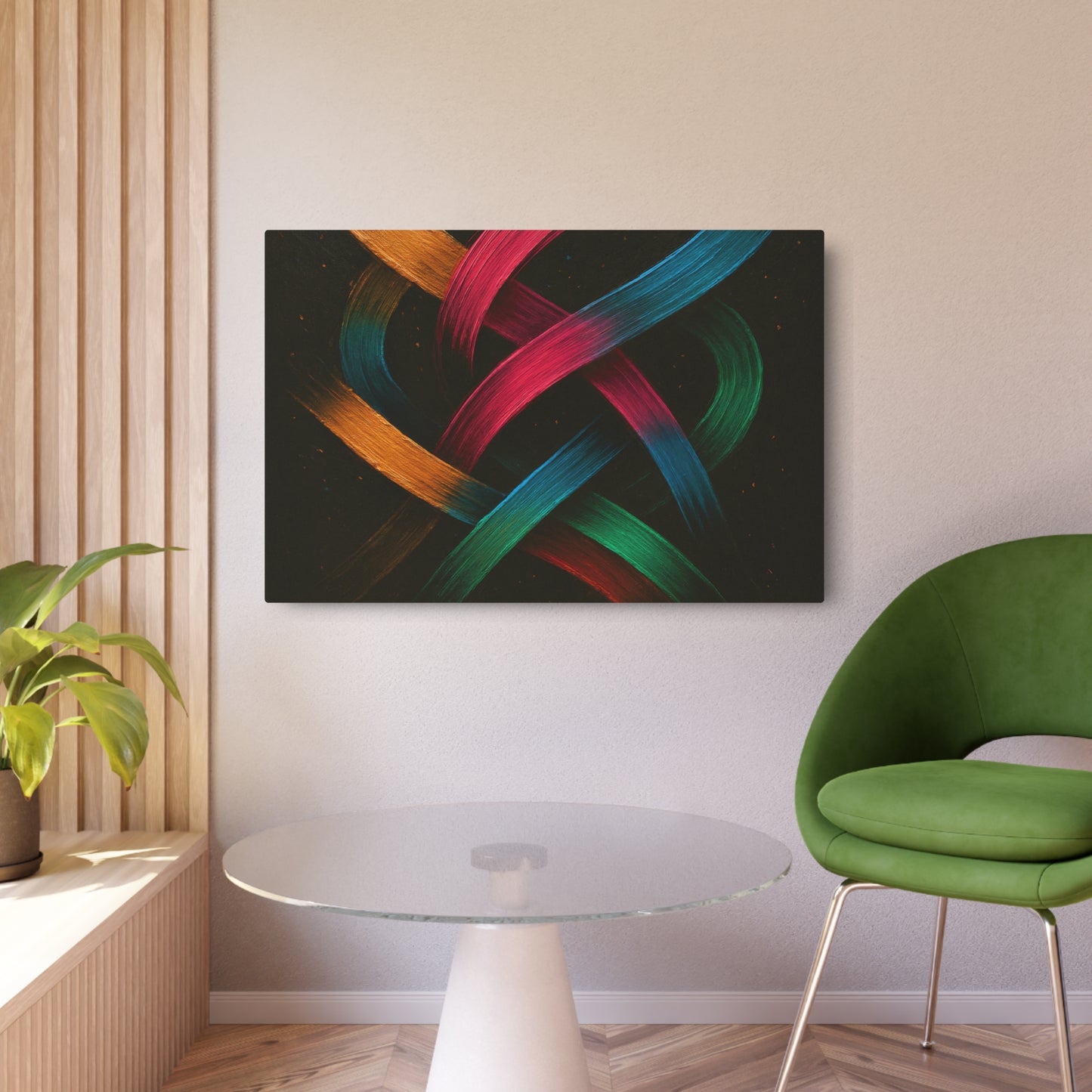 Modern Home Metal  WallArt - Weave Design