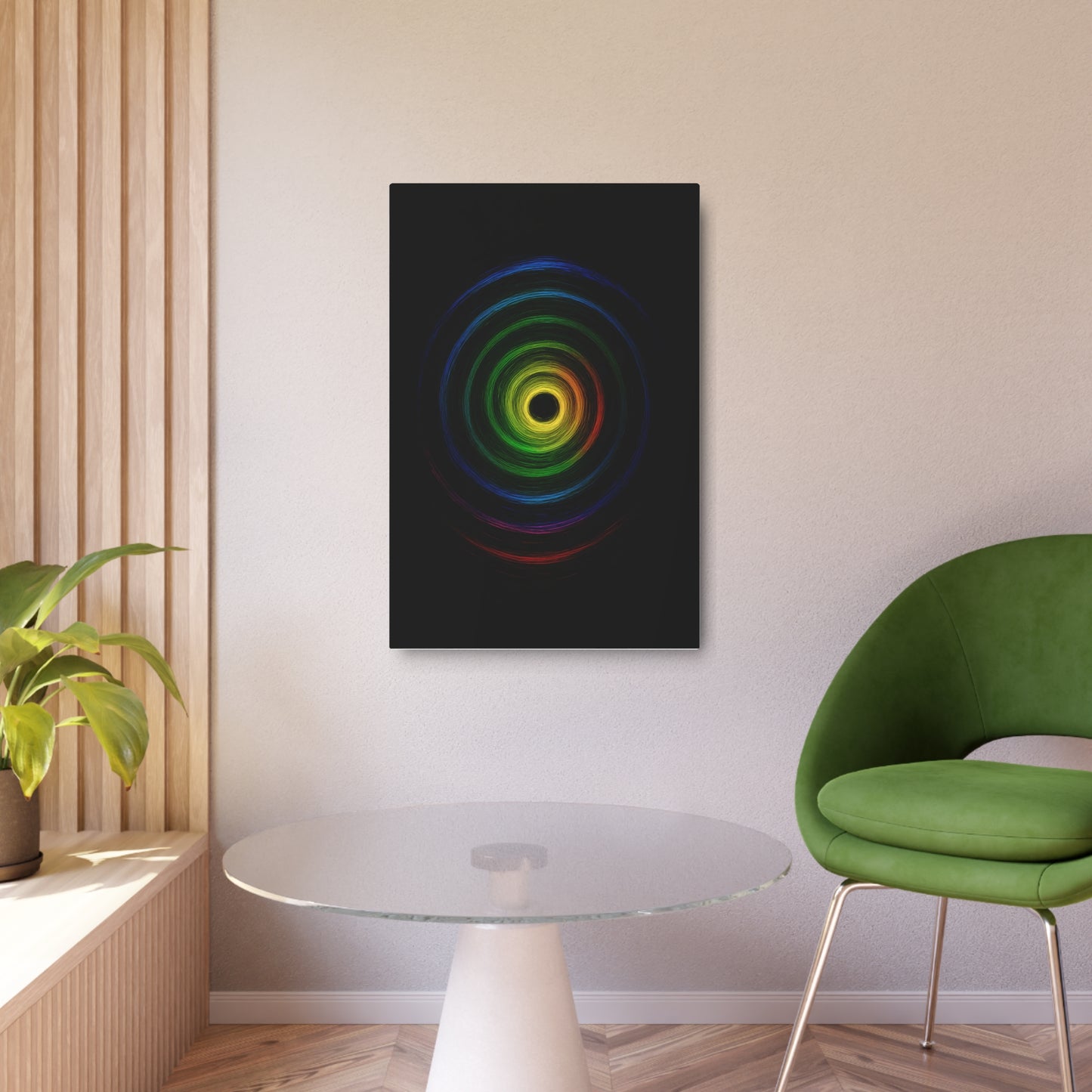 Colorful Spiral WallArt Metal Print - Cyclone Design