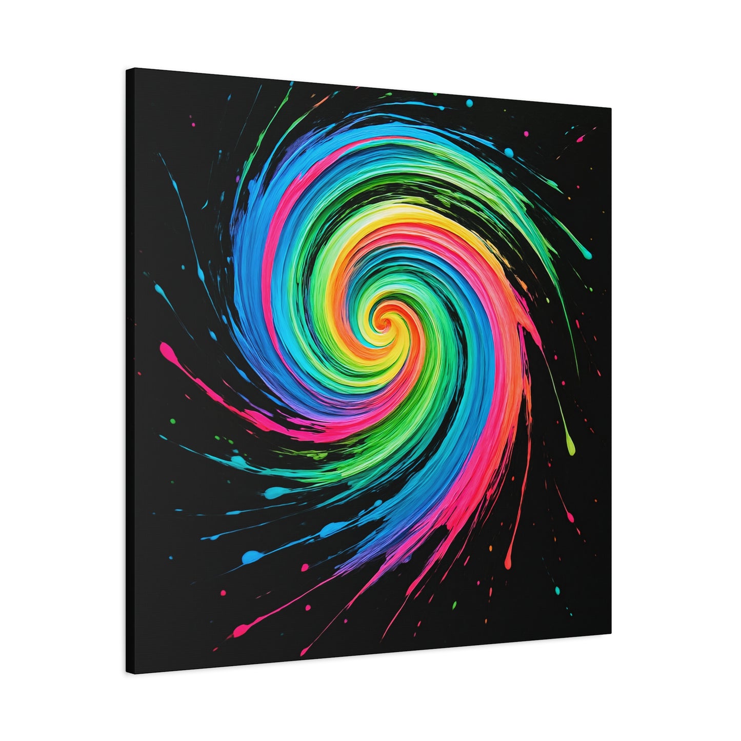 Vibrant Swirl Canvas Art - Melt Design