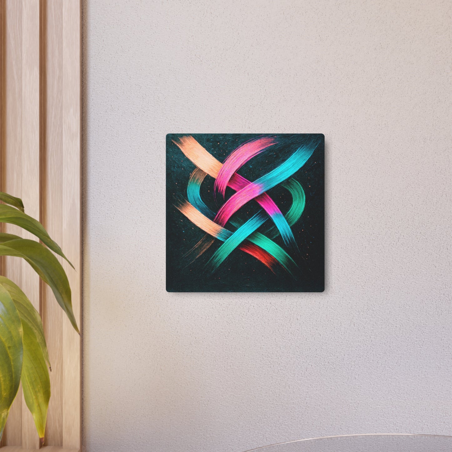 Vibrant Metal Art - Weave Design