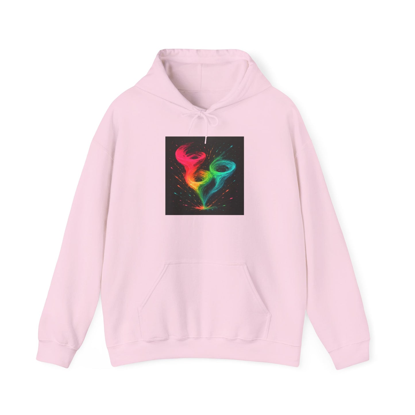 Vibrant Unisex Hooded Sweatshirt - Cyclone Design