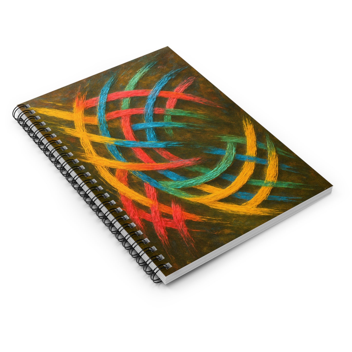 Vibrant Weave Spiral Notebook - Ruled Line