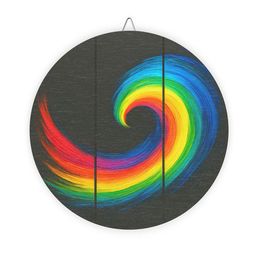 Colorful Home Decor Wood Art - Cyclone Design