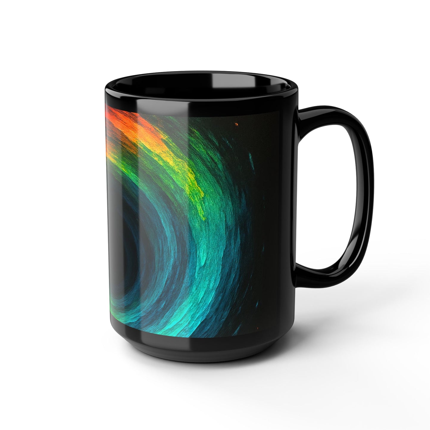 Colorful  Cyclone Coffee Mug | Unique Ceramic Cup for Art Lovers