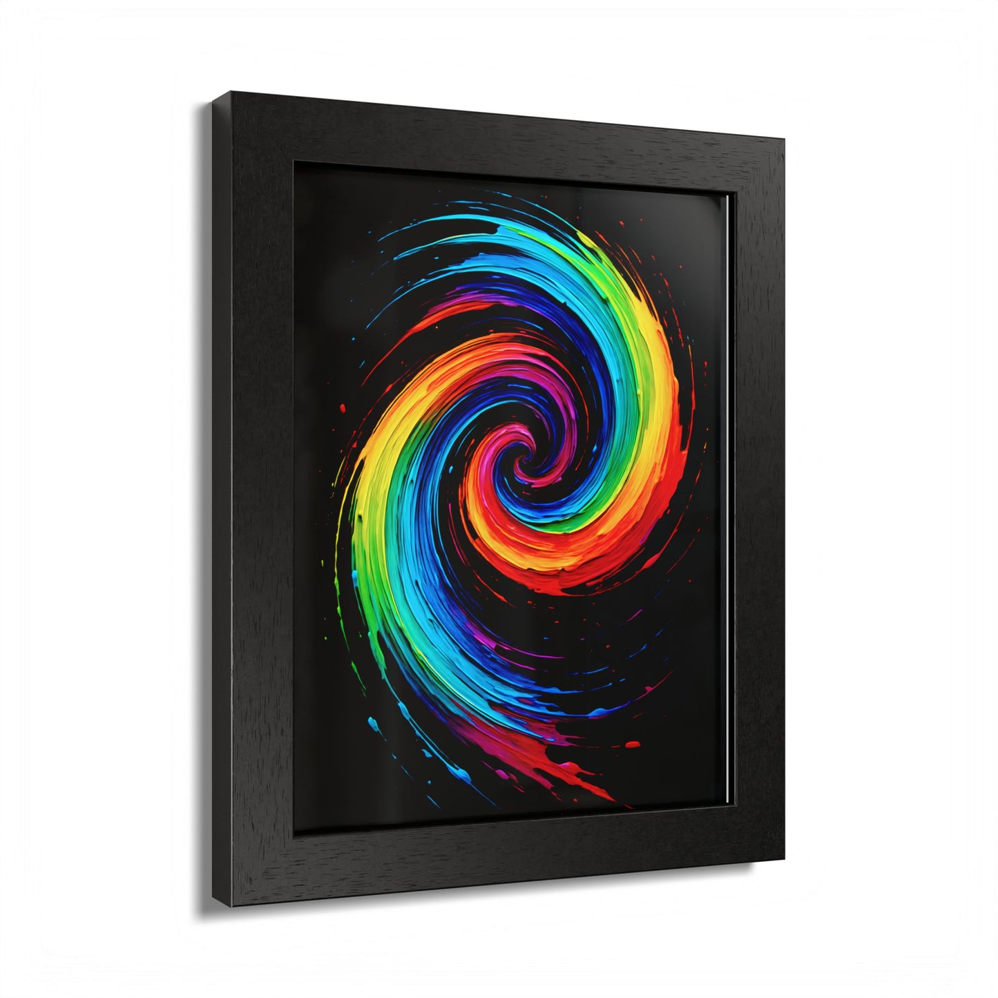 Vibrant Swirl Colorful Wall Art - Cyclone Design
