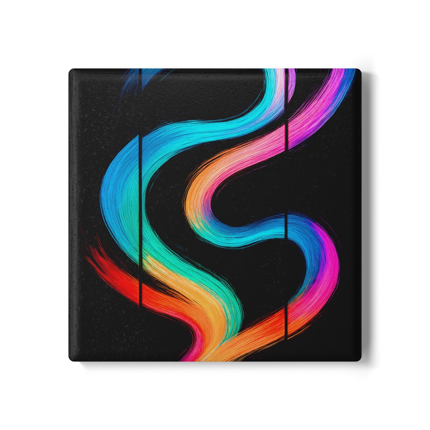 Vibrant Drink Coaster - Weave Design