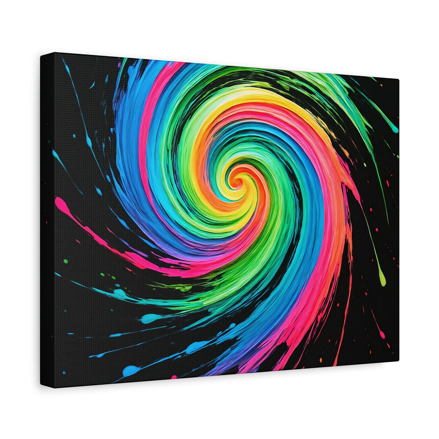 Vibrant Swirl Canvas Art - Melt Design