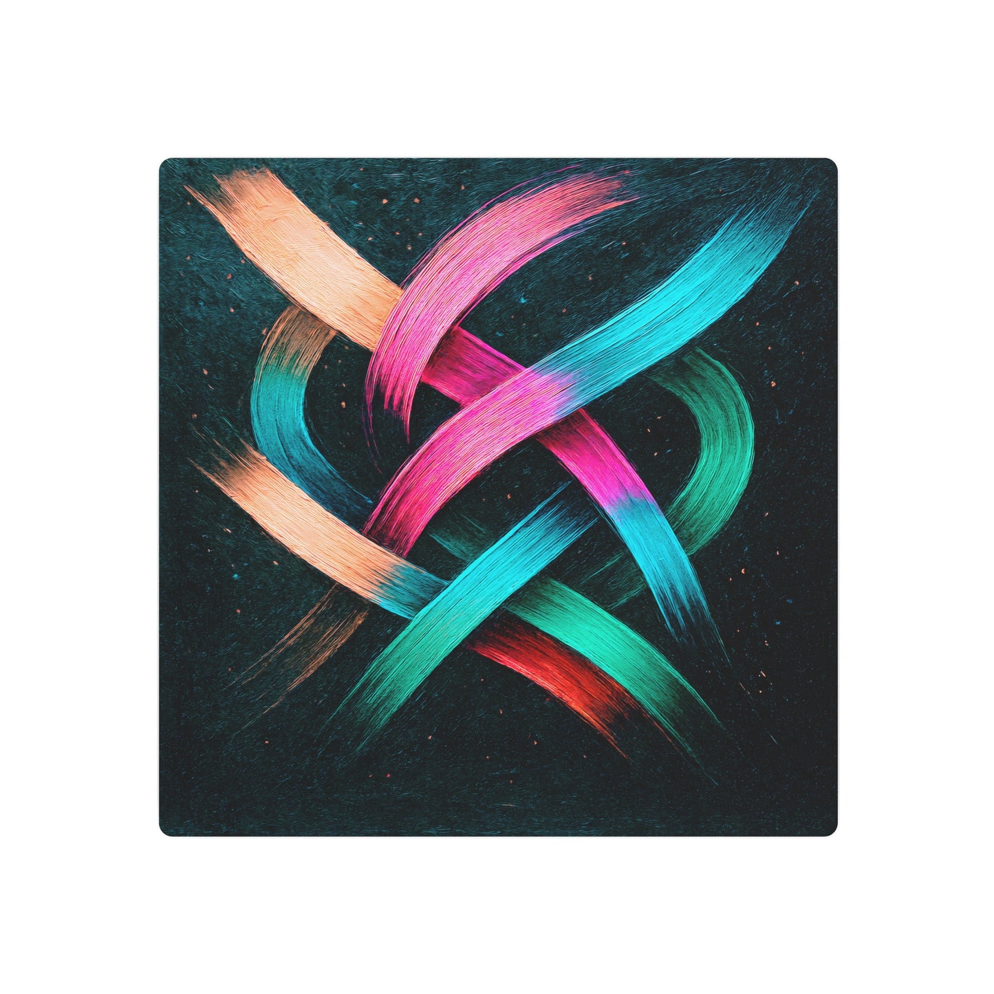 Vibrant Metal Art - Weave Design