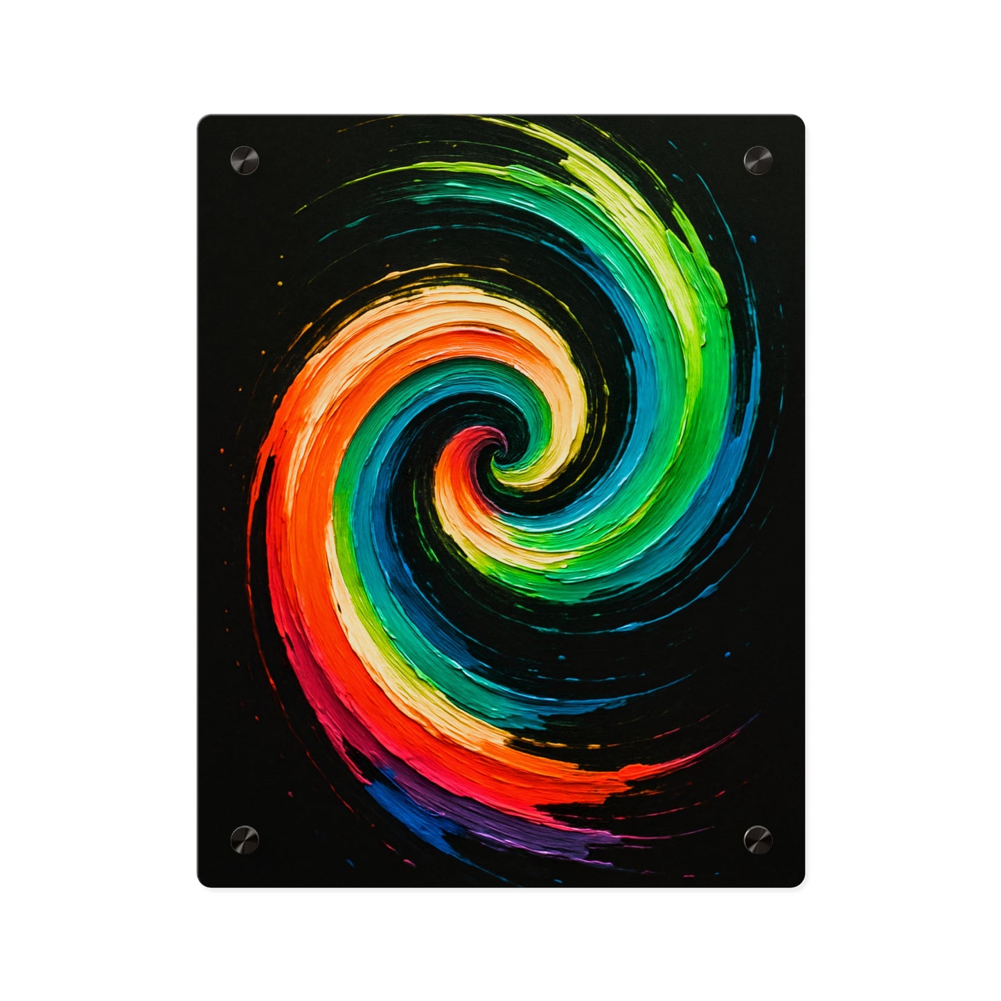 Vibrant Acrylic Wall Art - Cyclone Design
