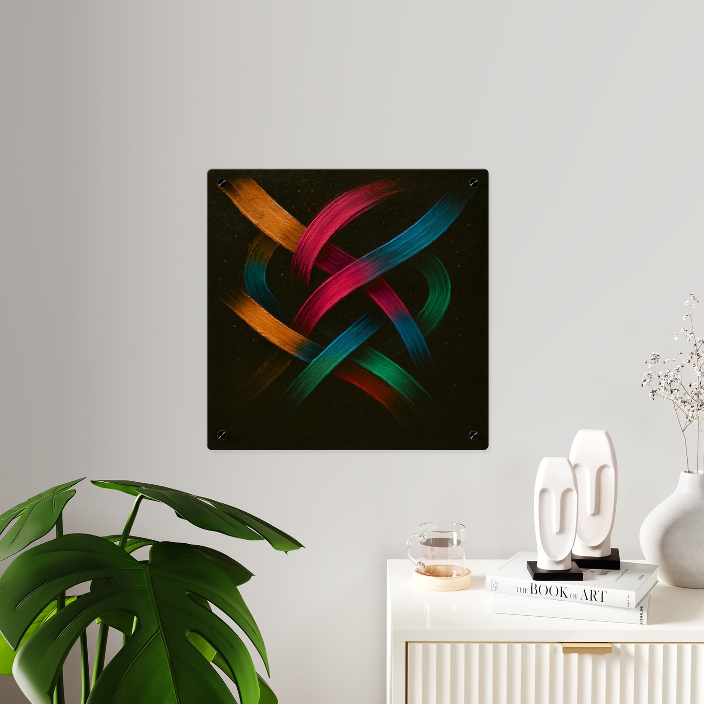Modern Home Décor Acrylic Wall Art - Weave Design