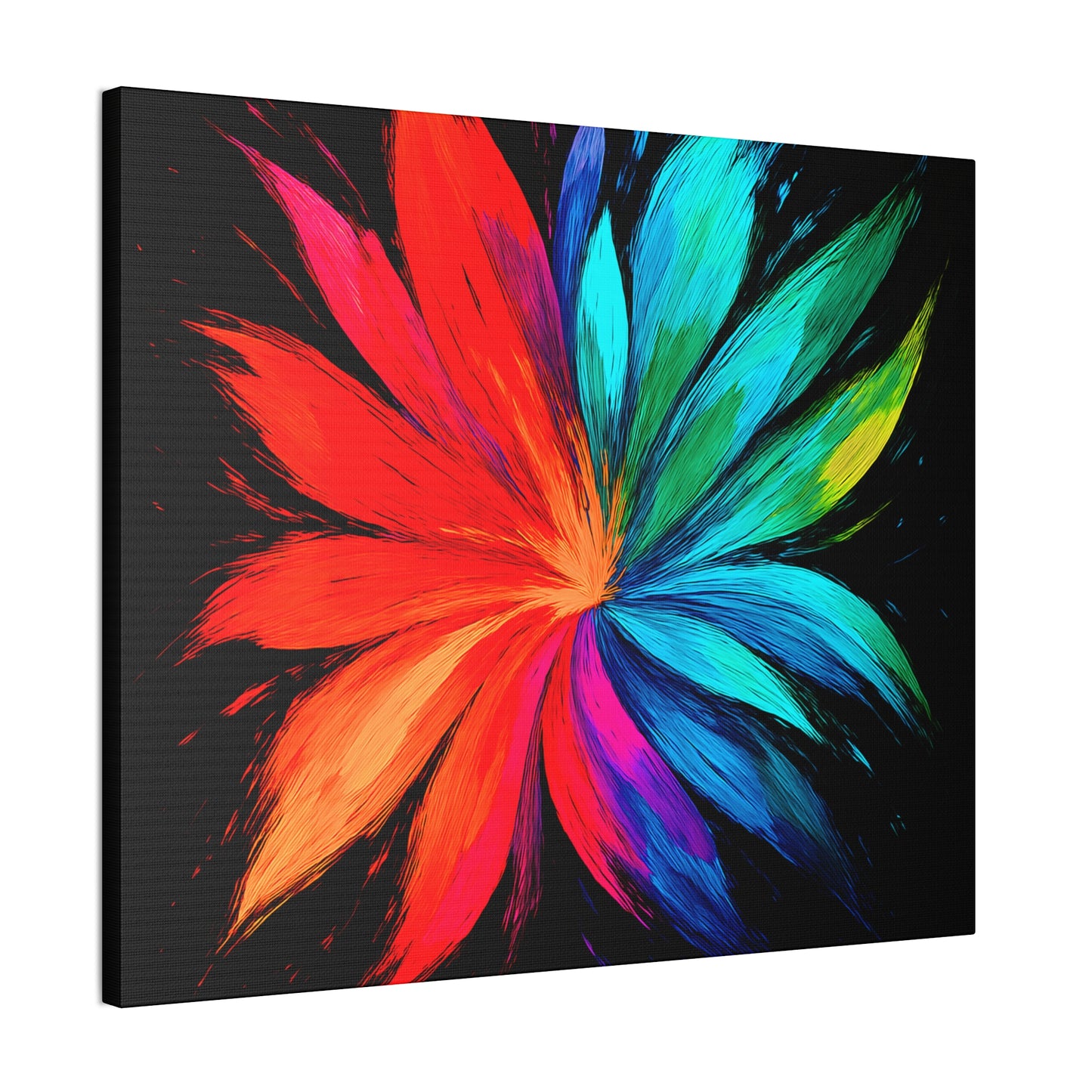 Modern Home Accent Floral Canvas Art - Melt Design
