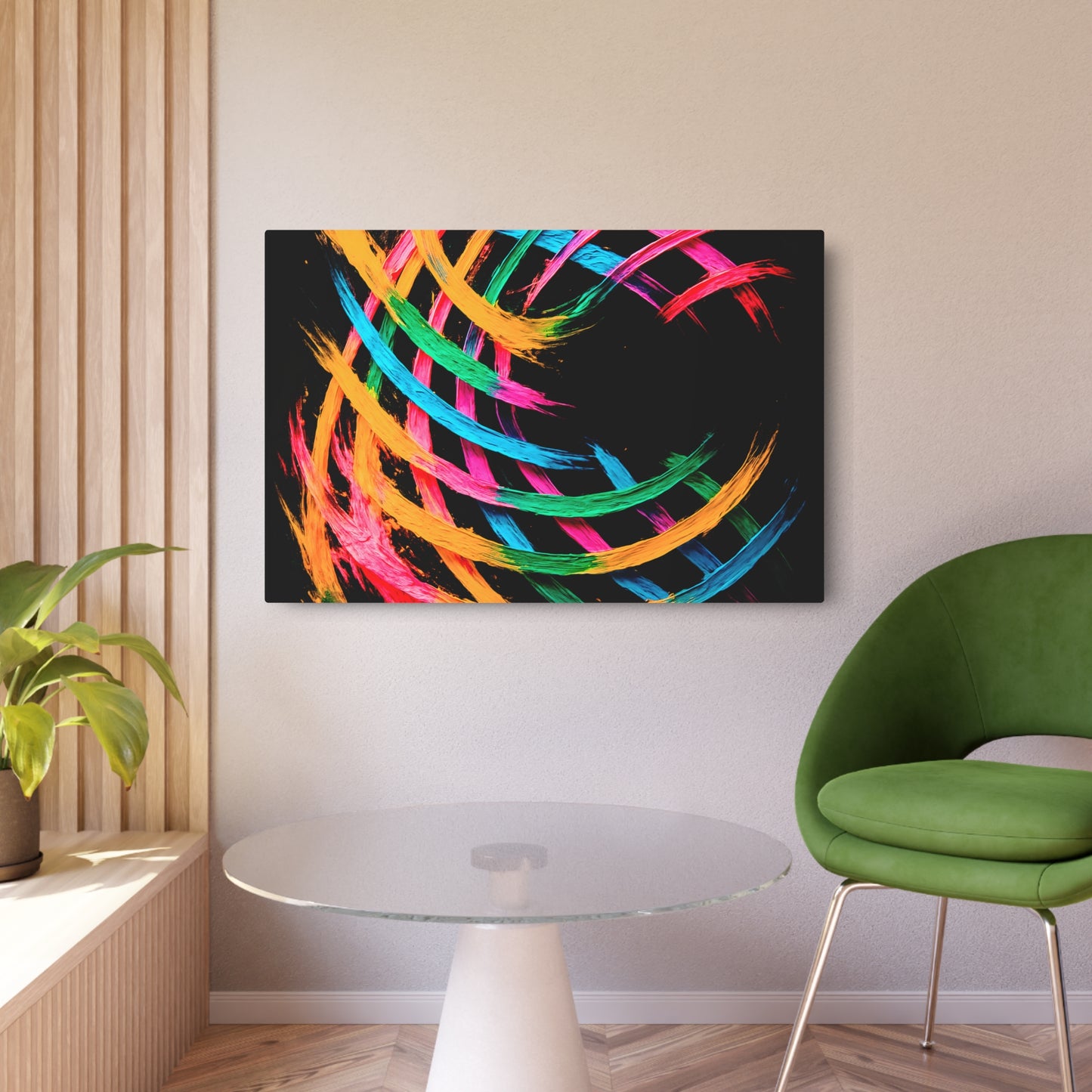 Colorful Abstract Metal Art - Weave Design
