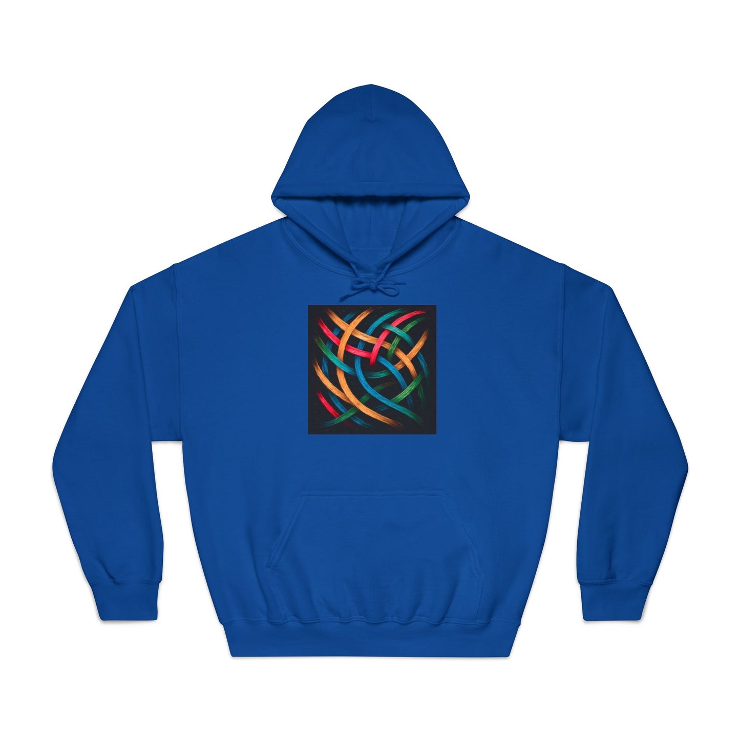 Unisex Comfort Abstract Hoodie - Weave Design