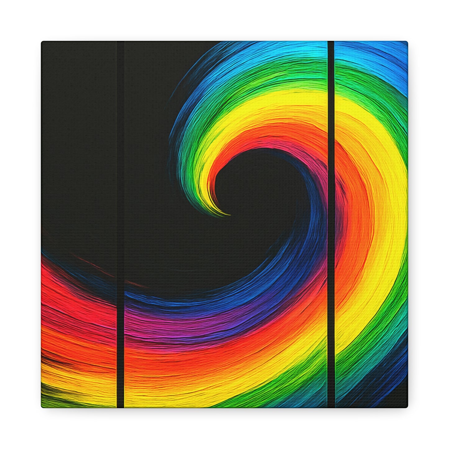 Vibrant WallArt Canvas- Cyclone Design
