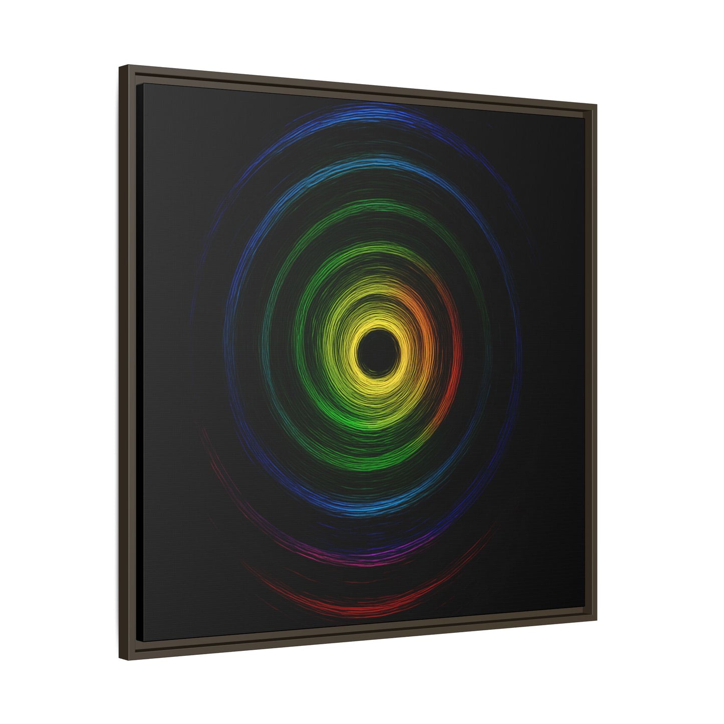 Framed Colorful Ripple Art Print - Cyclone Design
