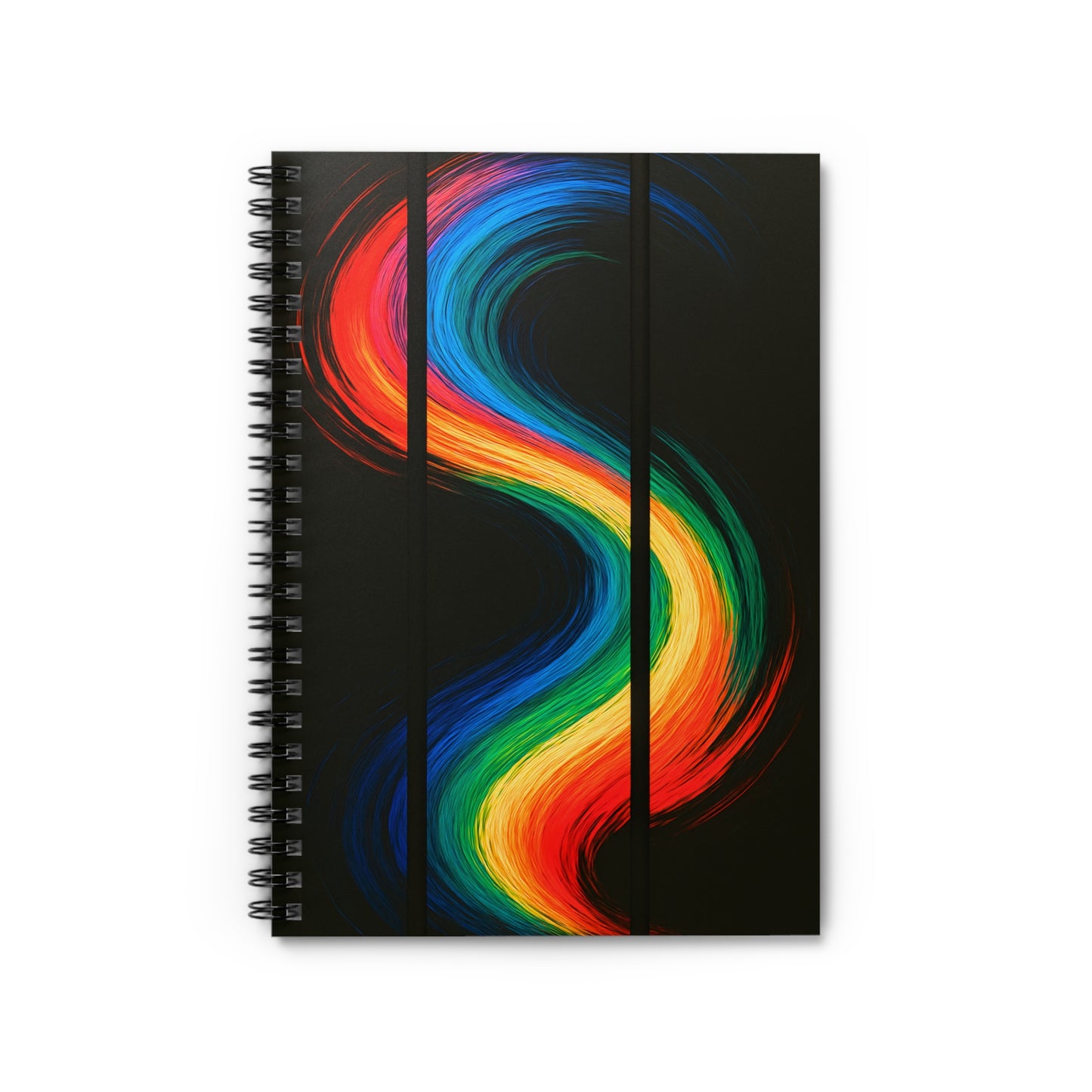 Colorful Spiral Creative Writing Notebook - Weave Design