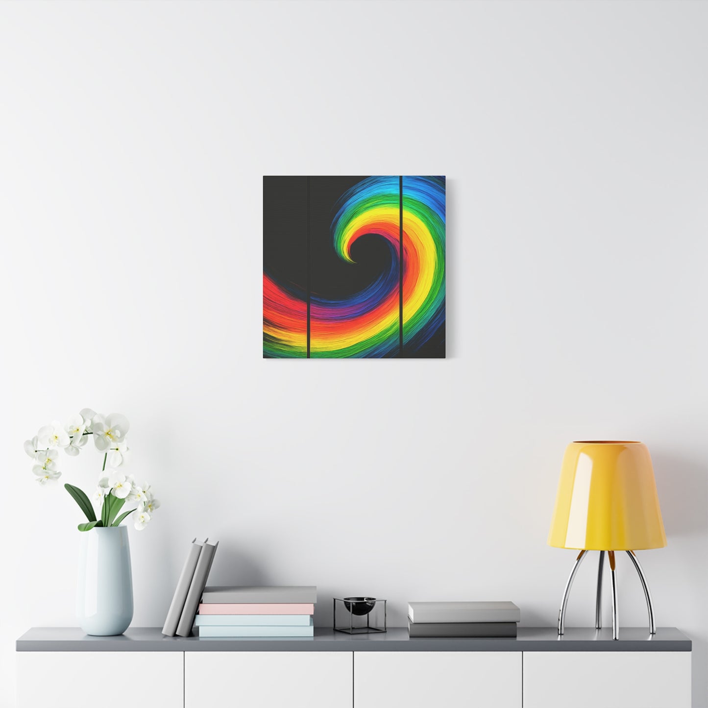 Vibrant WallArt Canvas- Cyclone Design