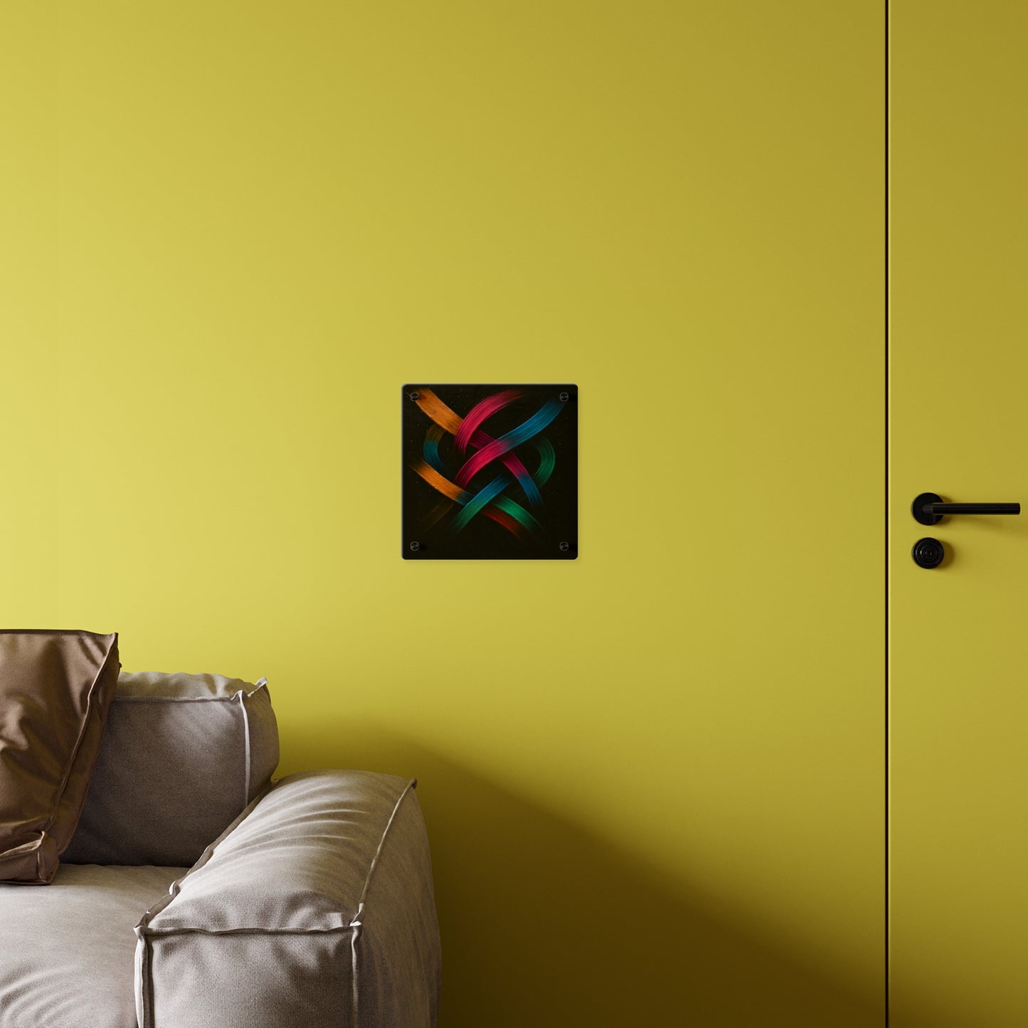 Modern Home Décor Acrylic Wall Art - Weave Design