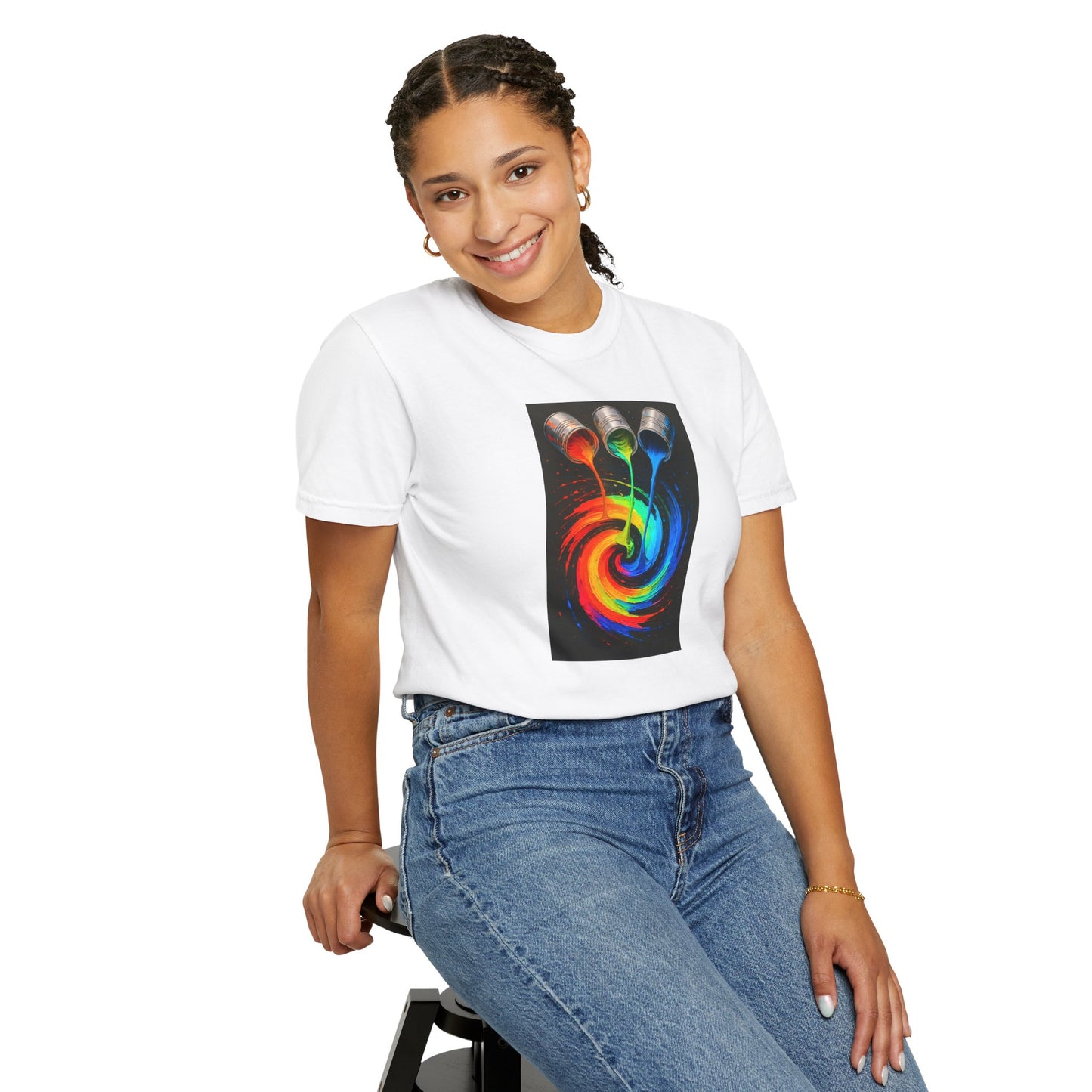 Colorful Artistic T-Shirt - Melt Design