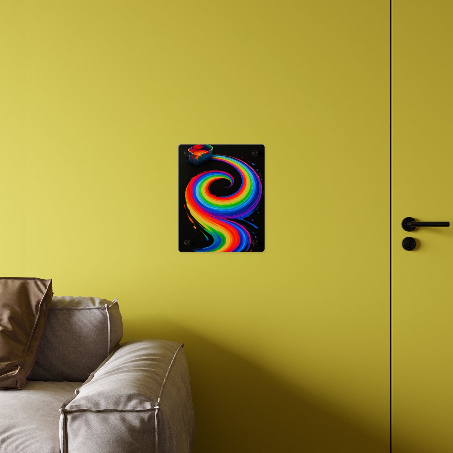 Vibrant Acrylic Wall Art - Melt Design