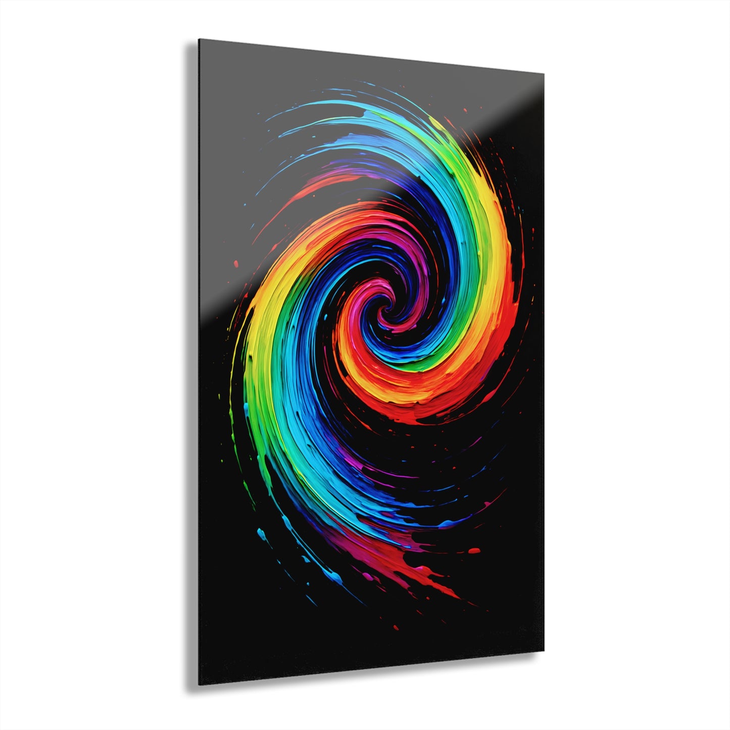 Vibrant Acrylic Wall Art Print - Cyclone Design