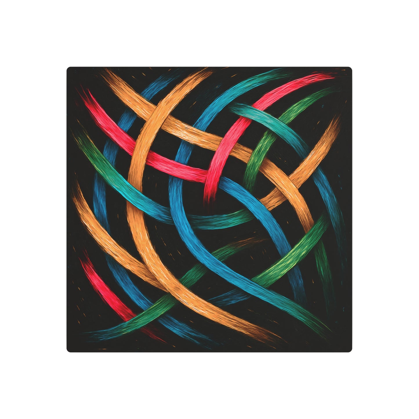 Vibrant Metal Art - Weave  Design