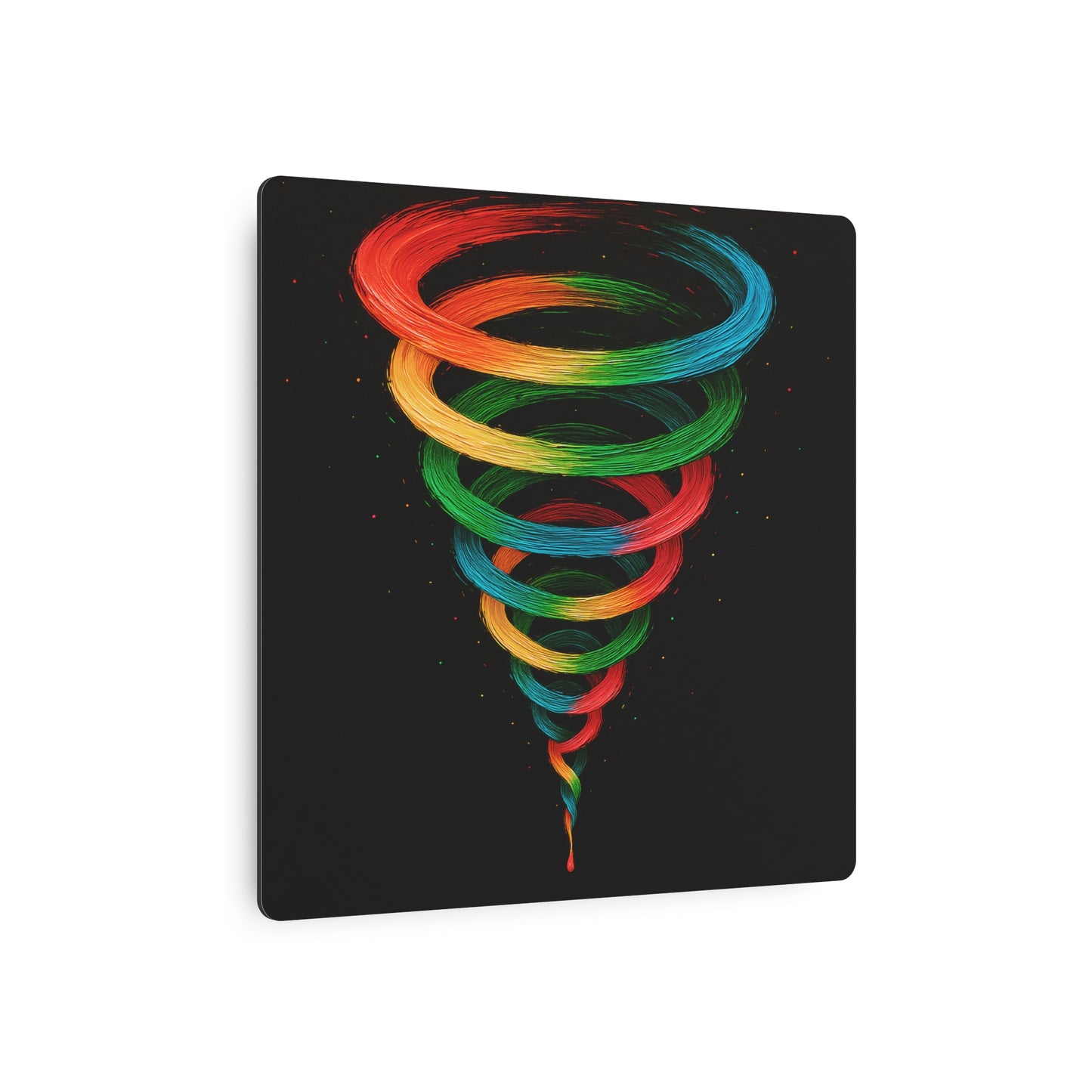 Vibrant Tornado Metal Art - Cyclone Design