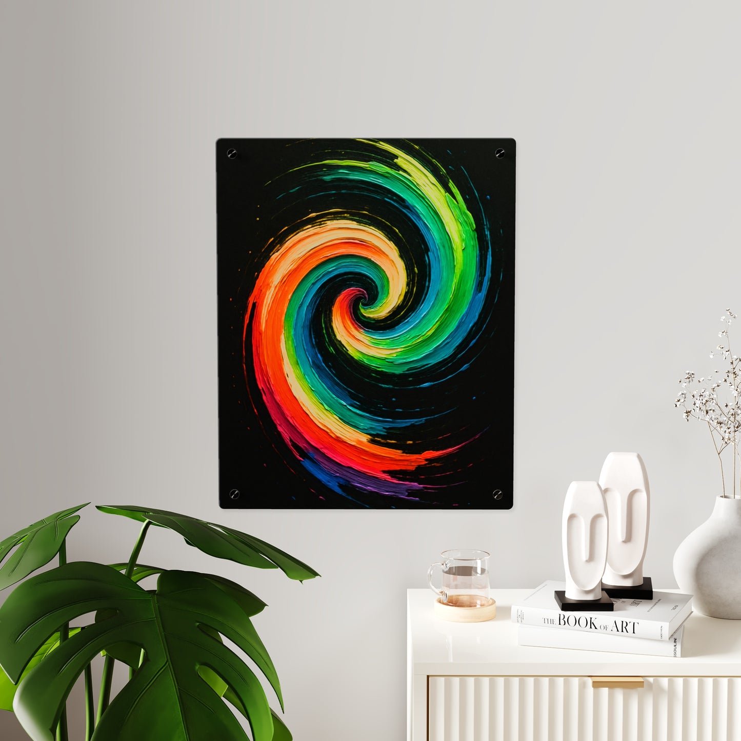 Vibrant Acrylic Wall Art - Cyclone Design
