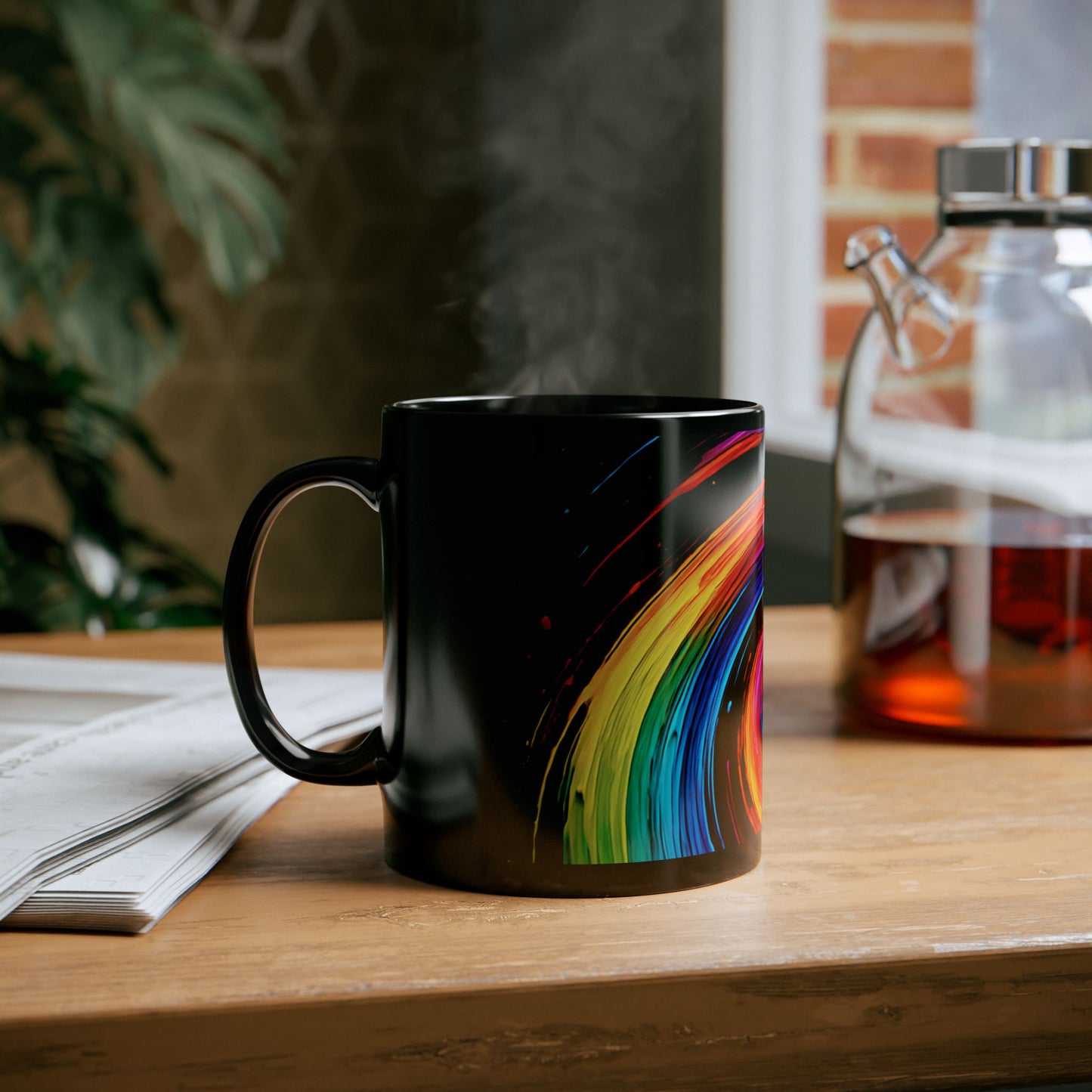 Vibrant Coffee Mug for Artists - Cyclone Design