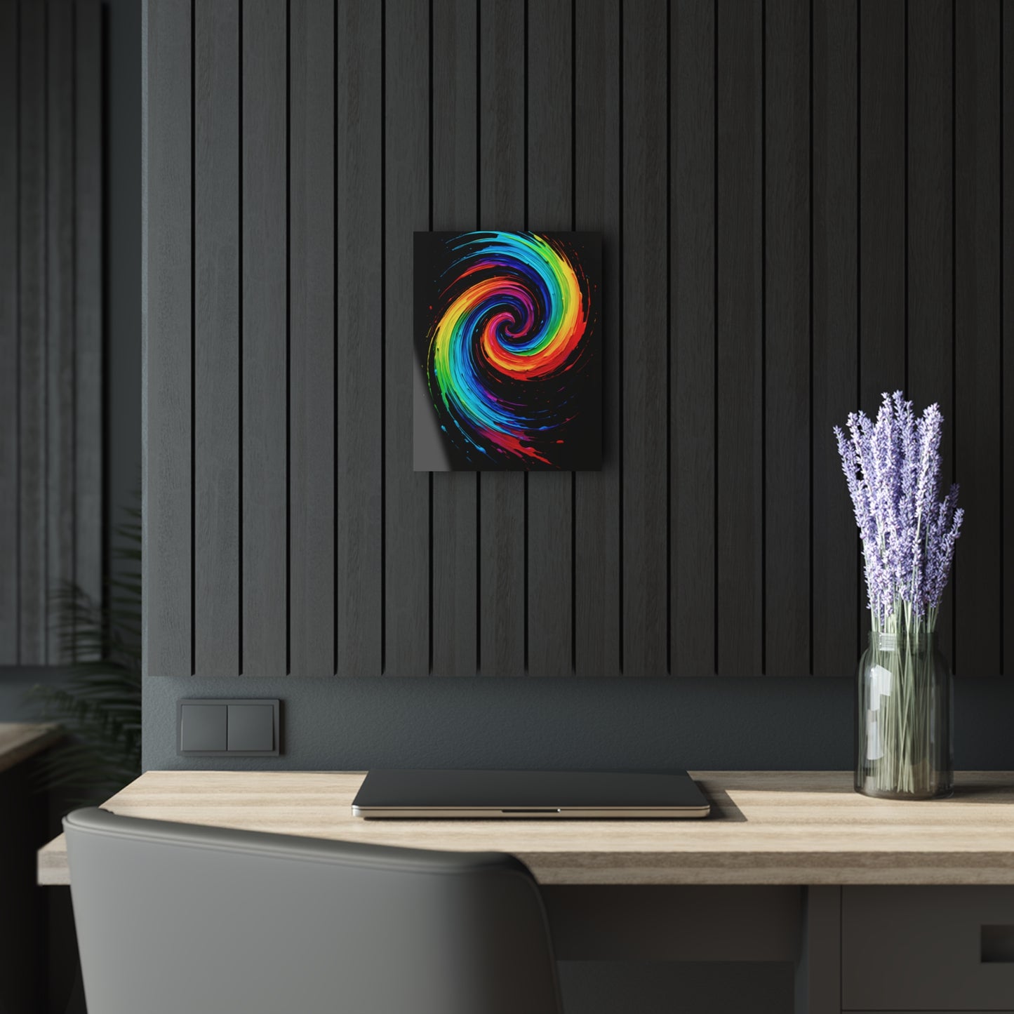 Vibrant Acrylic Wall Art Print - Cyclone Design