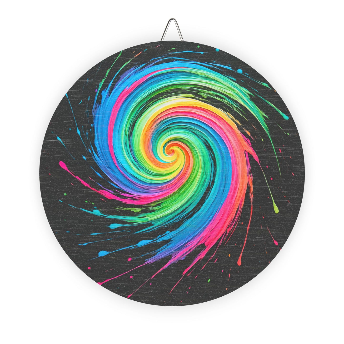 Vibrant Swirl Wood Print - Melt Design