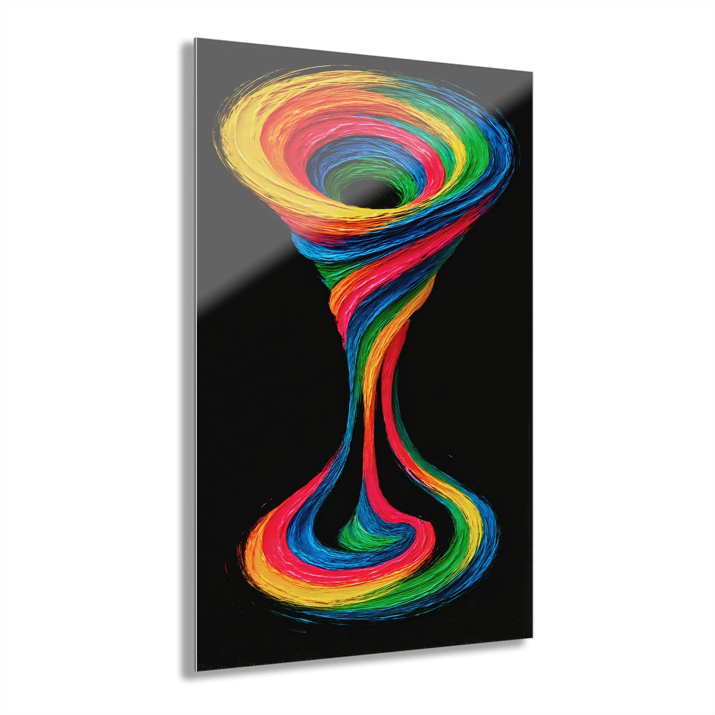 Vibrant Acrylic Wall Art - Cyclone Design