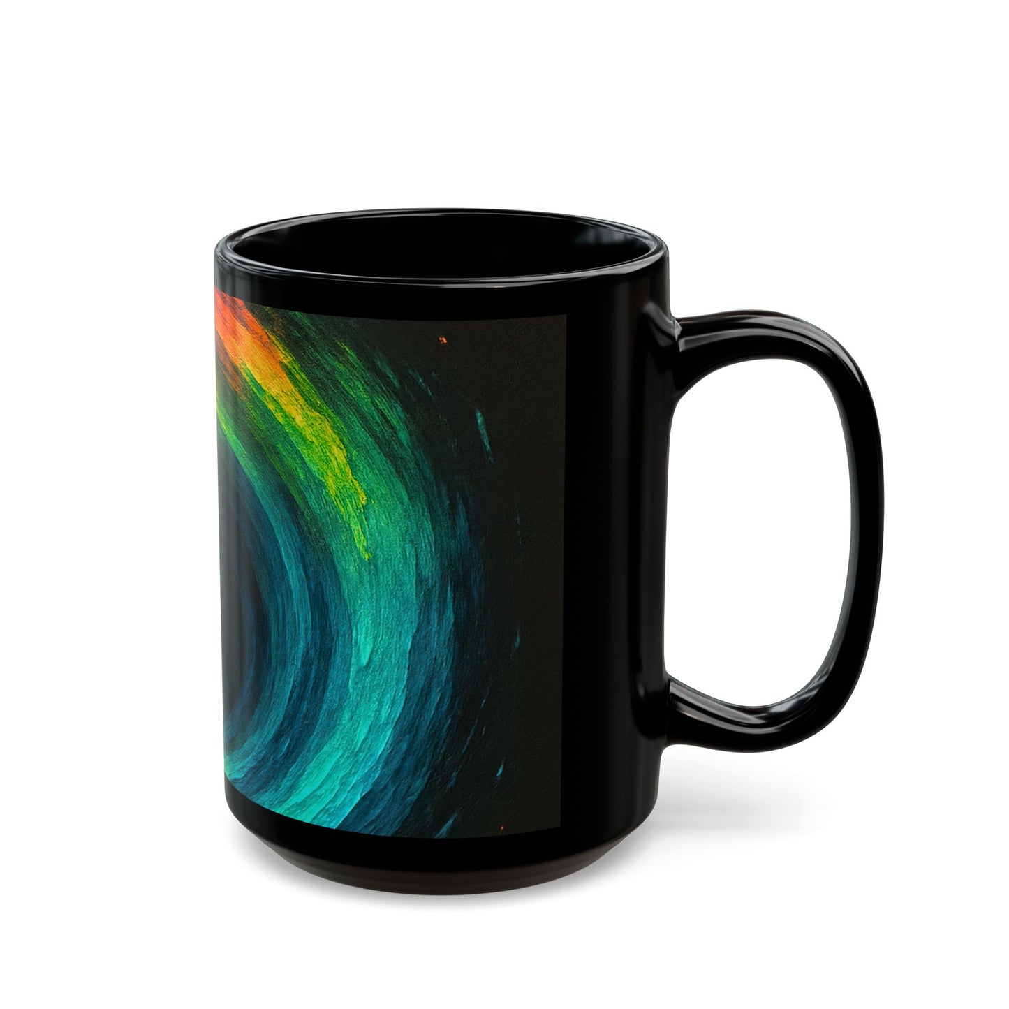 Colorful  Cyclone Coffee Mug | Unique Ceramic Cup for Art Lovers