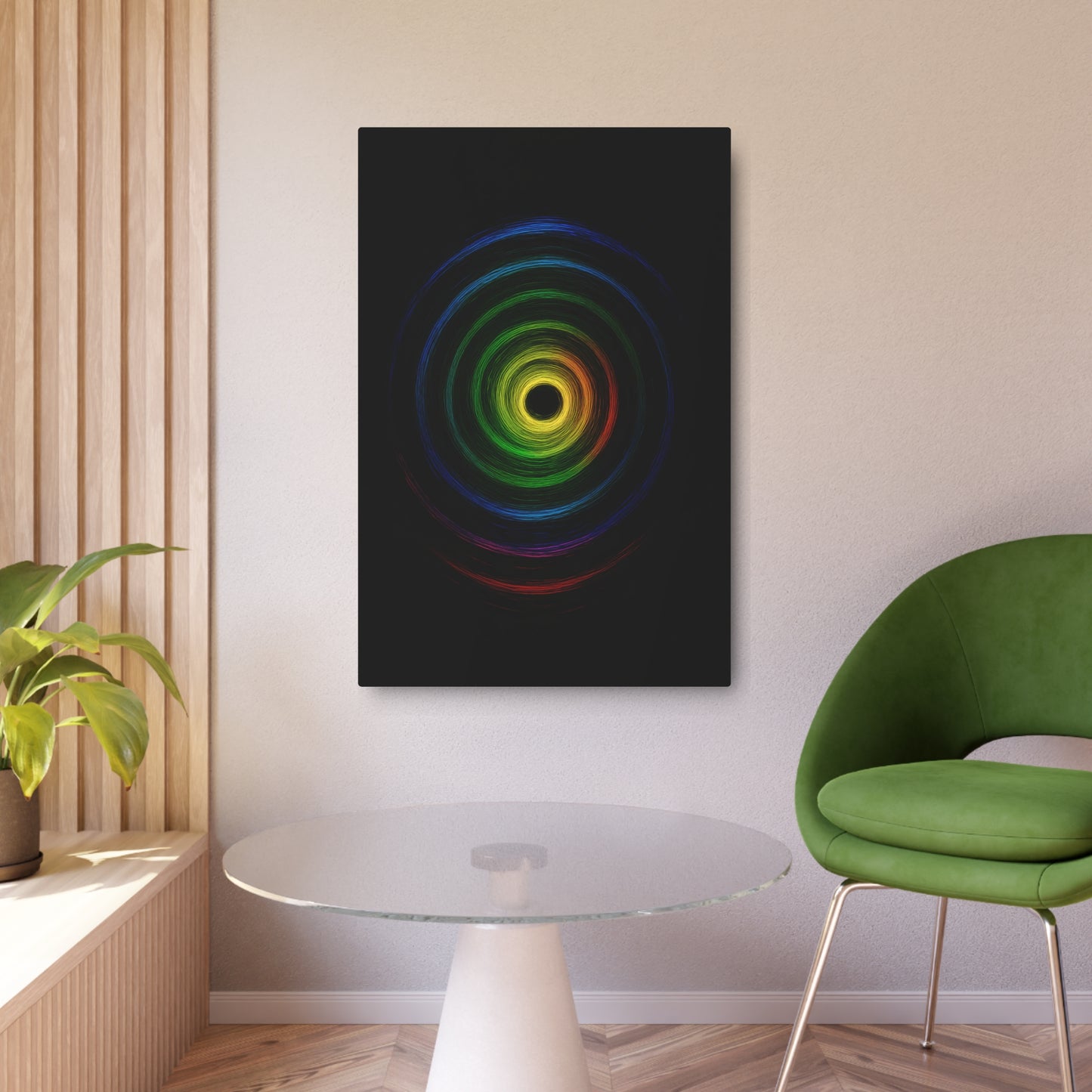 Colorful Spiral WallArt Metal Print - Cyclone Design