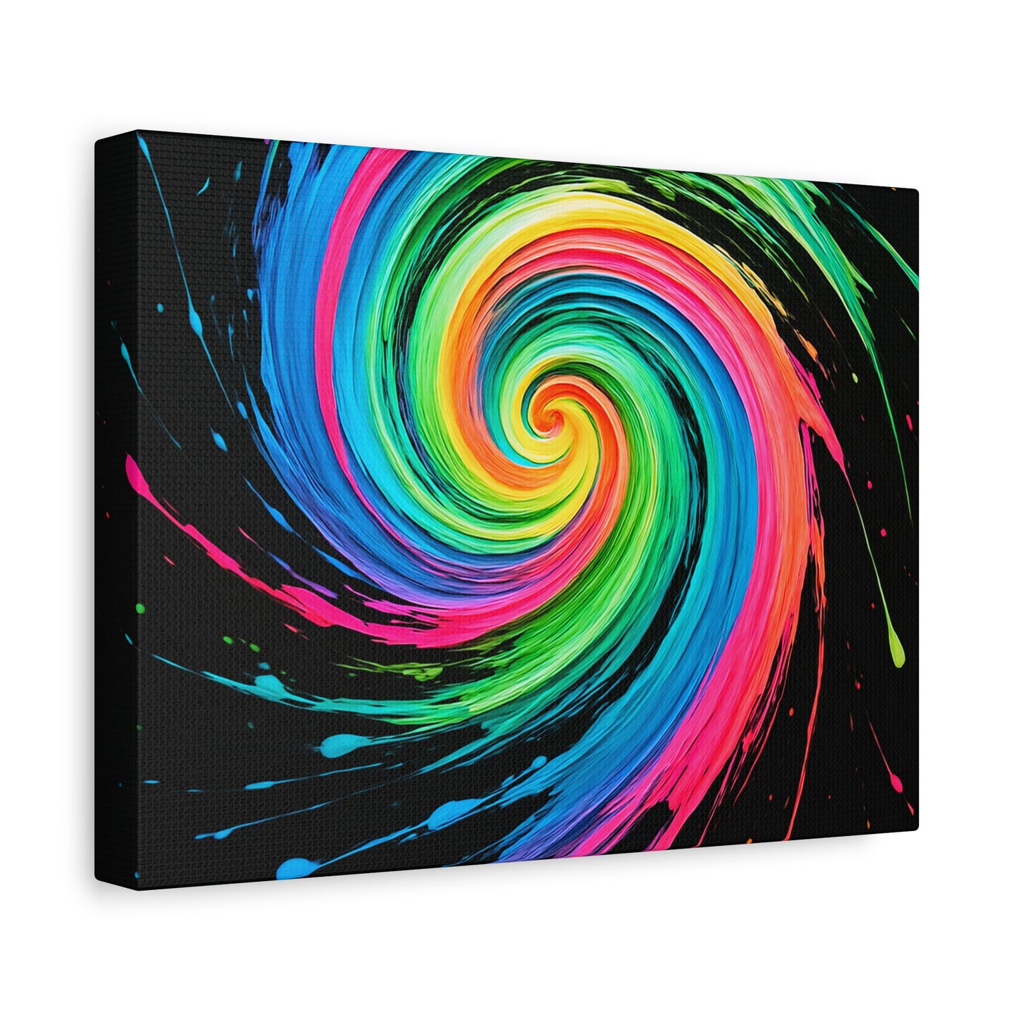 Vibrant Swirl Canvas Art - Melt Design