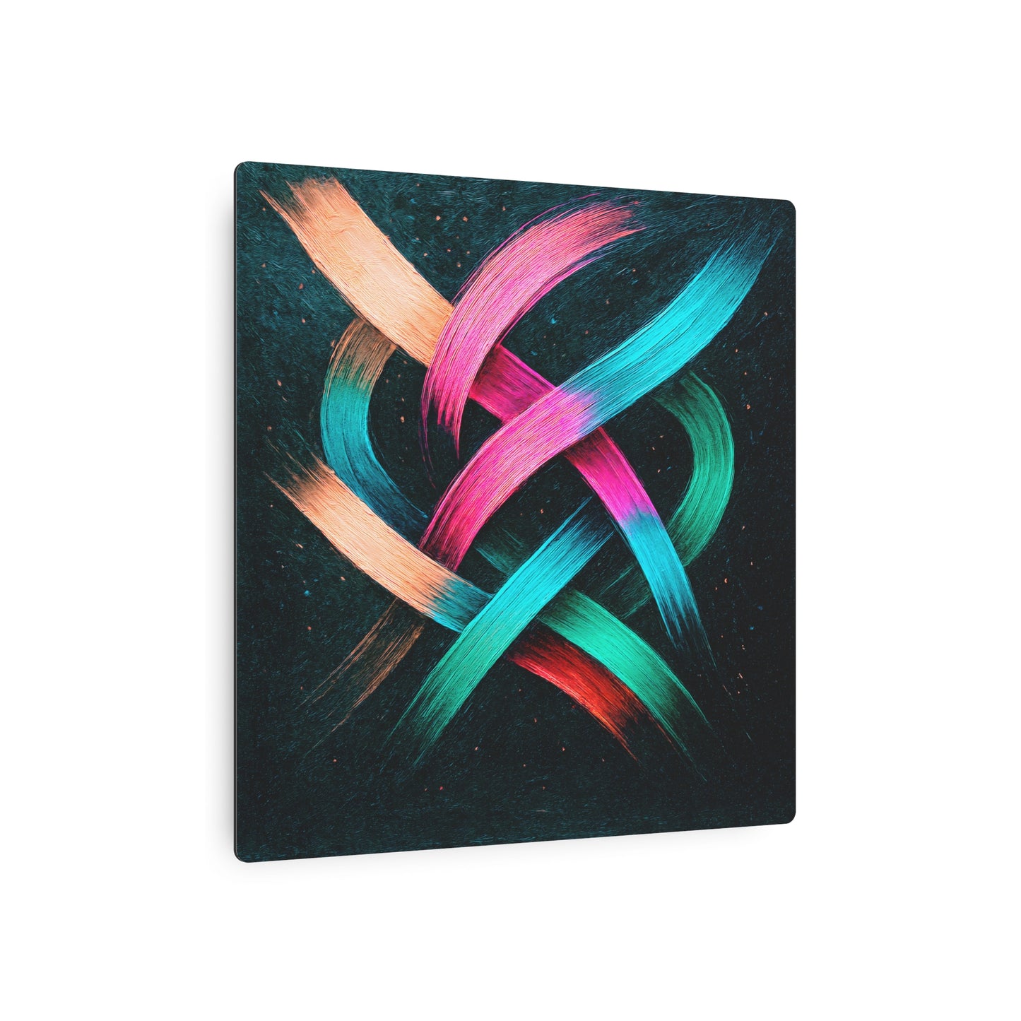 Vibrant Metal Art - Weave Design