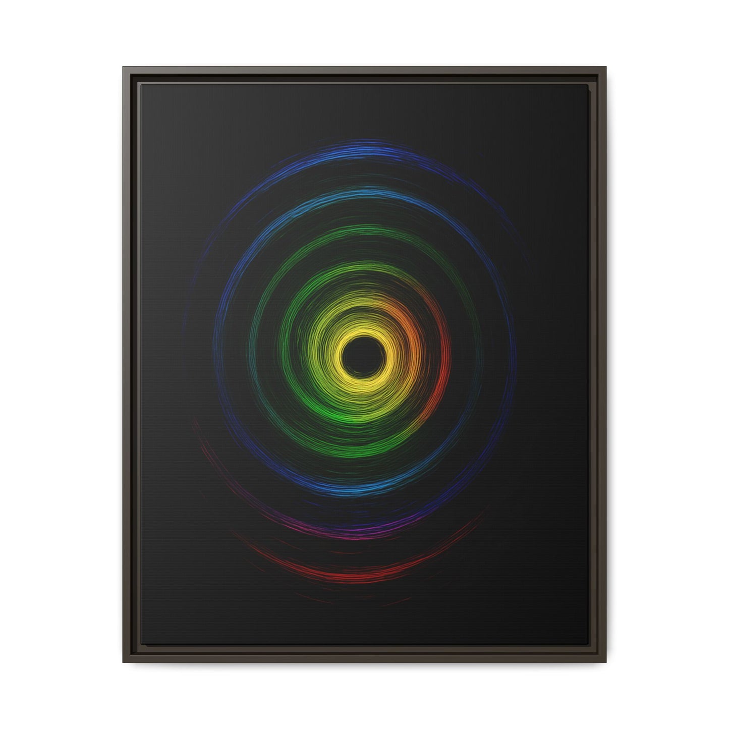 Framed Colorful Ripple Art Print - Cyclone Design