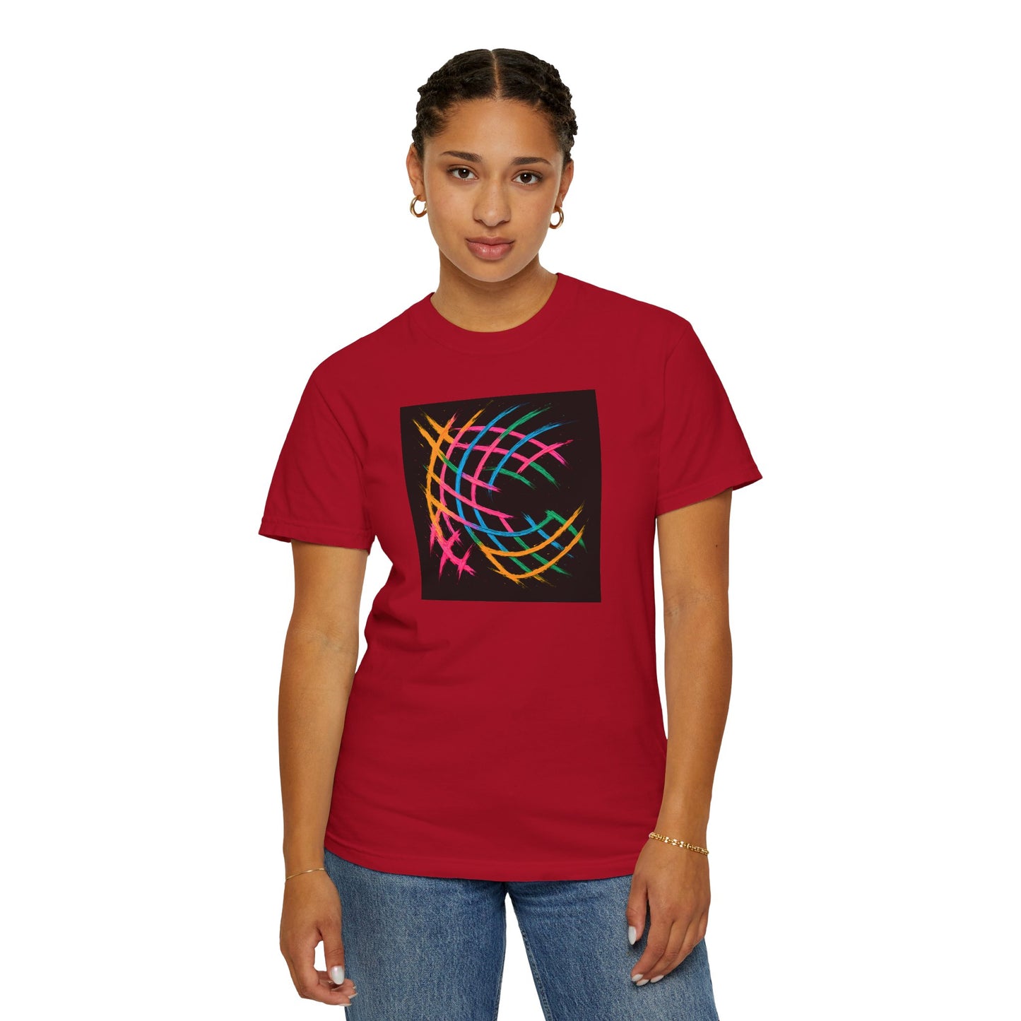 Colorful Abstract Unisex T-Shirt - Weave Design