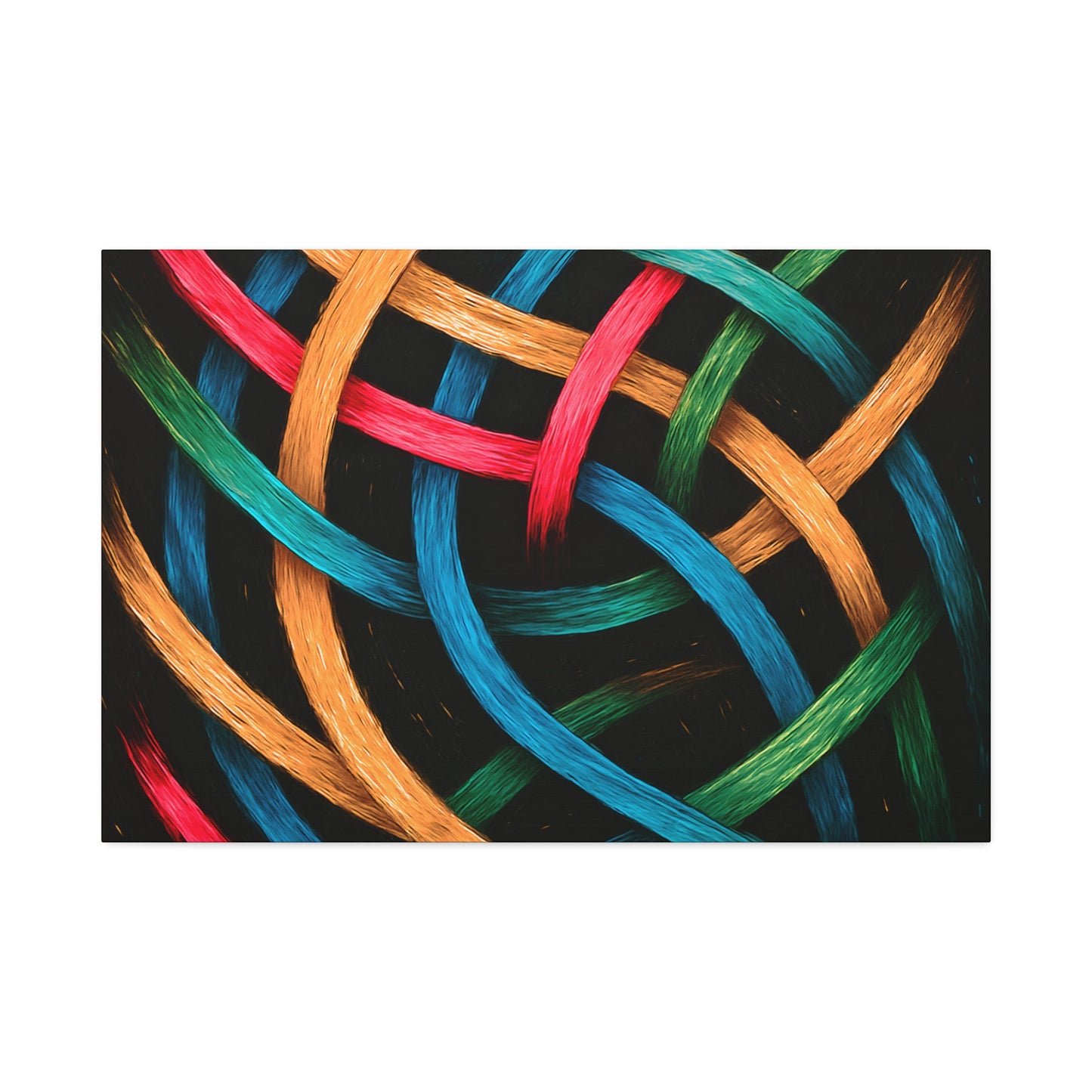 Modern Wall Hanging Canvas Art - Weave Design