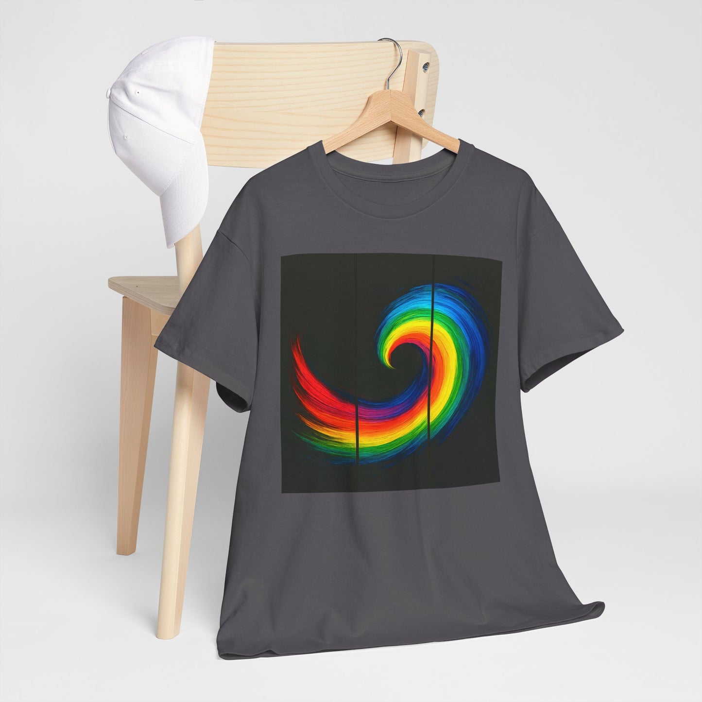 Unisex Heavy Cotton Tee - Cyclone Design