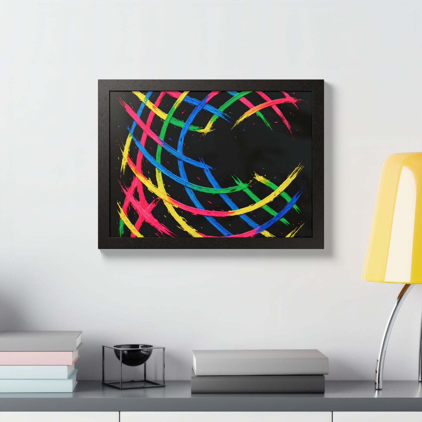Colorful Wooden Frame Wall Art - Weave Design