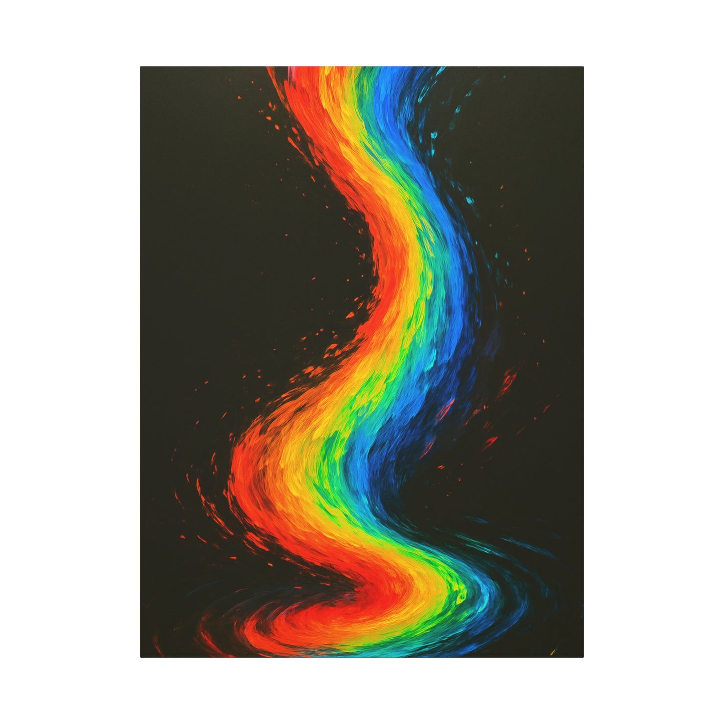 Rainbow Canvas Art Print - Melt Design