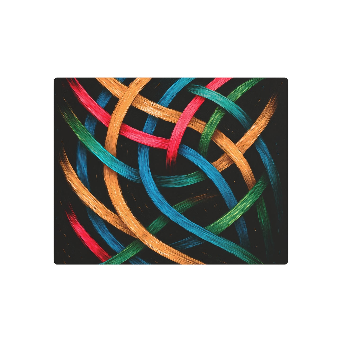 Vibrant Metal Art - Weave  Design