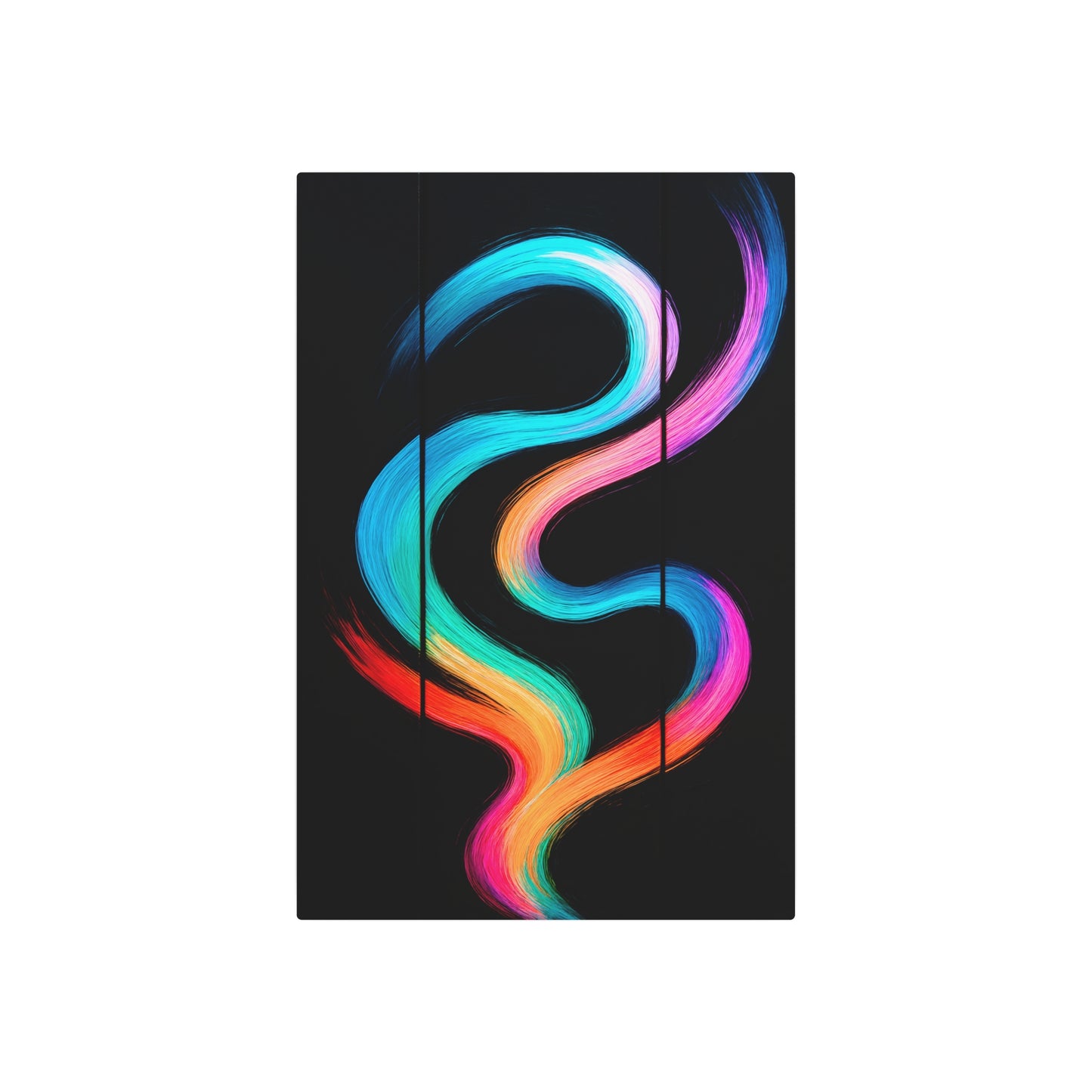 Colorful Abstract Metal Wall Art - Weave Design