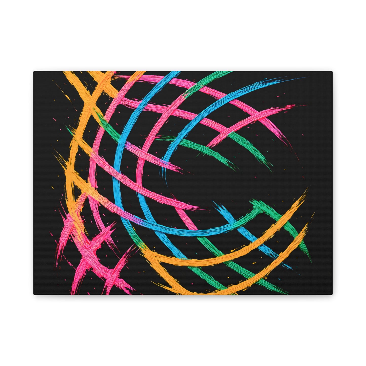 Vibrant Art Canvas Print - Weave Design