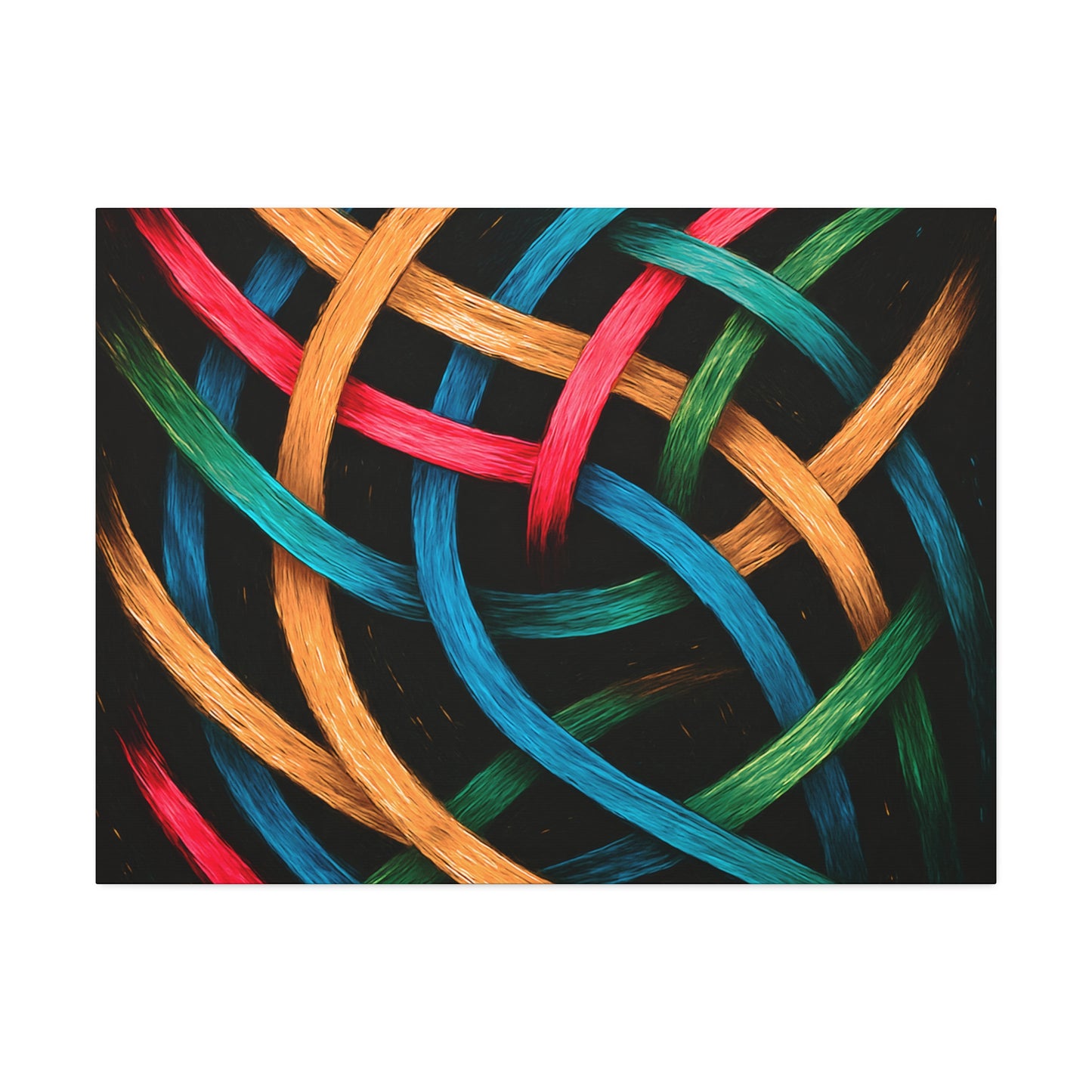 Modern Wall Hanging Canvas Art - Weave Design