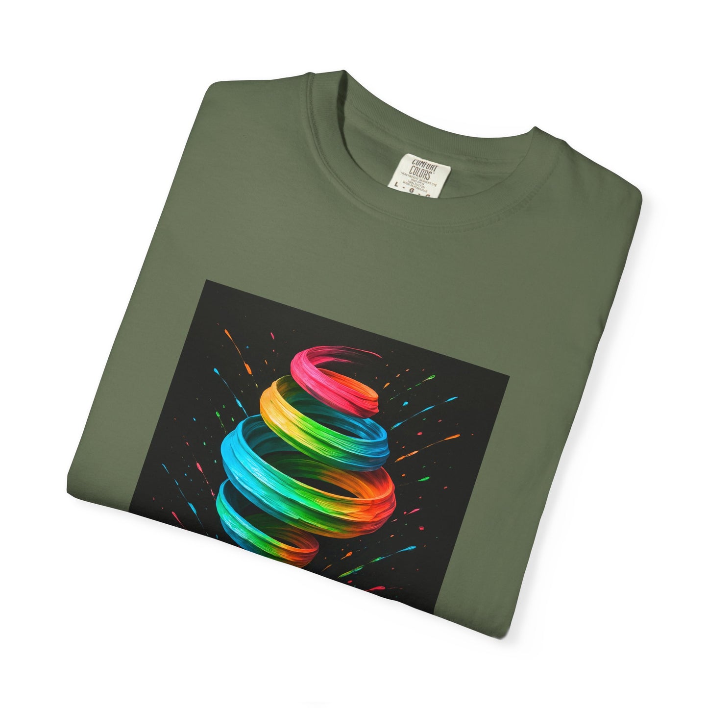 Vibrant Swirl Unisex T-Shirt - Cyclone Design
