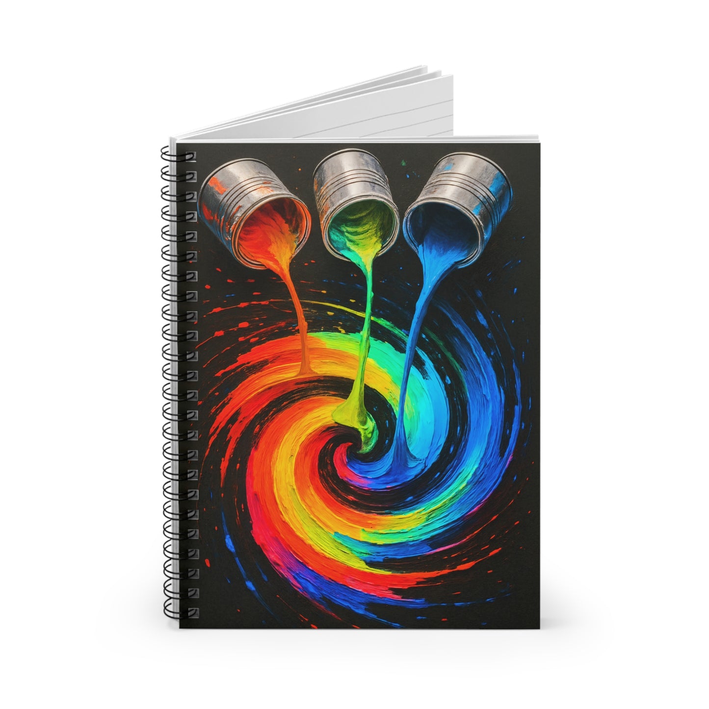 Vibrant Spiral Notebook - Melt Design