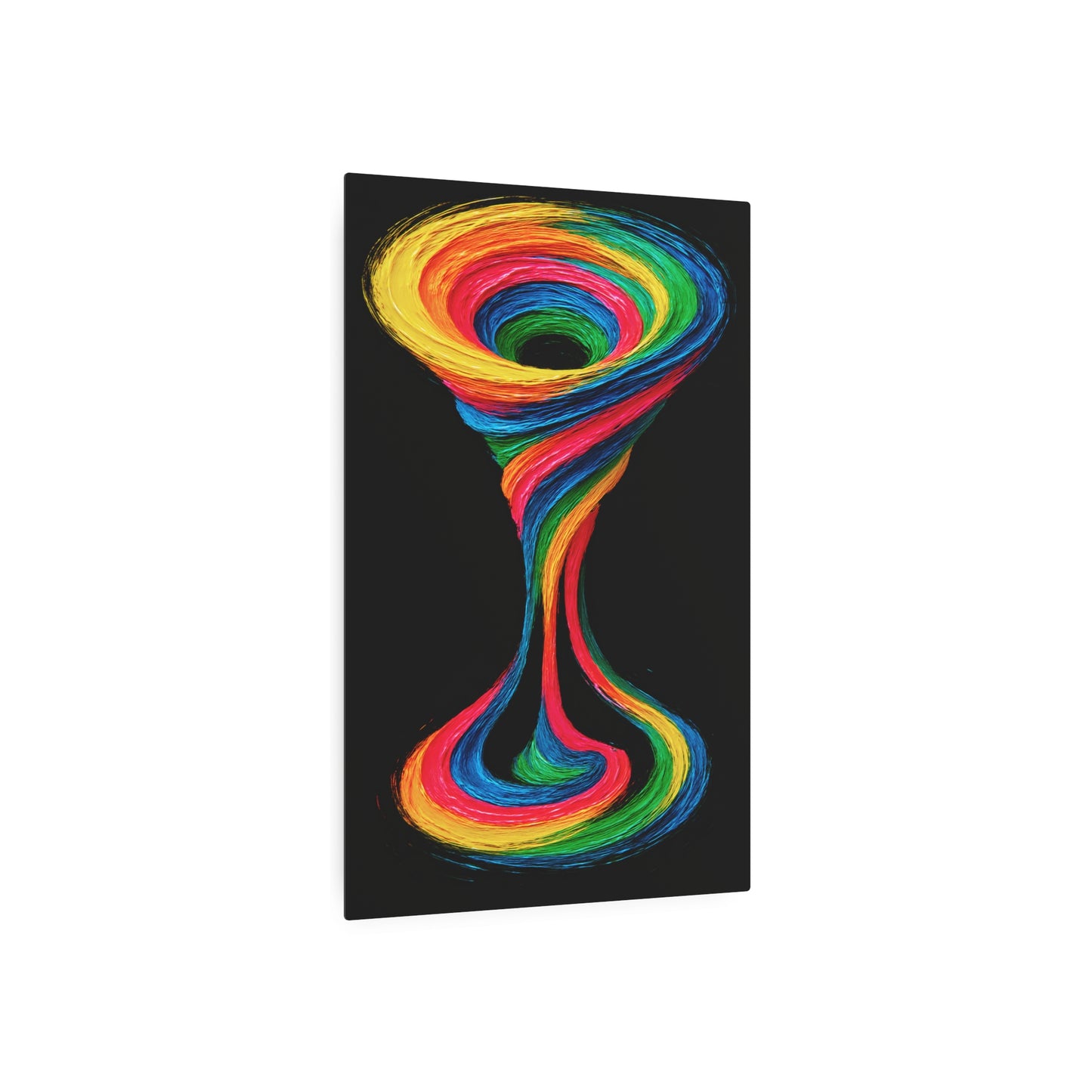 Colorful Swirl Metal Art - Cyclone Design