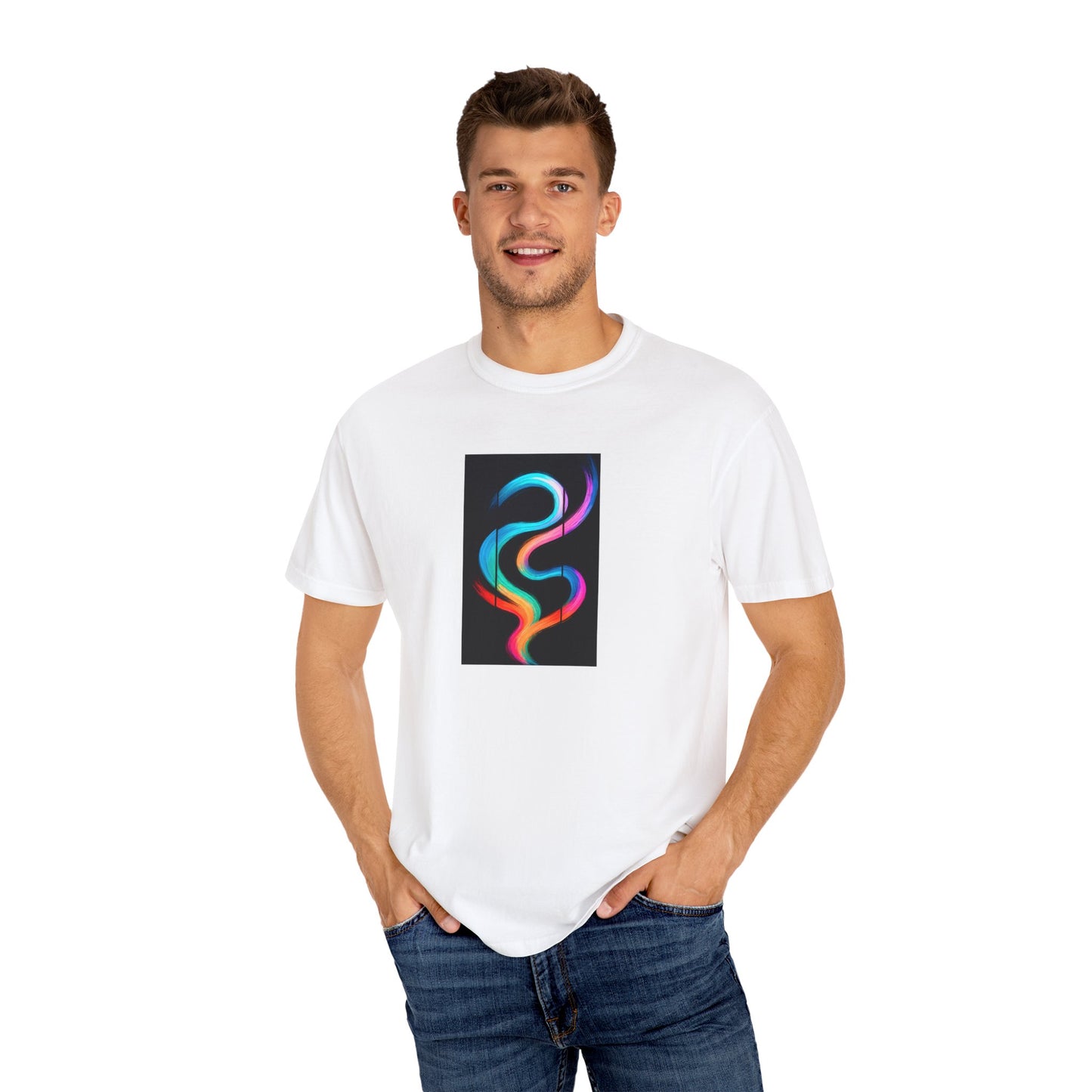 Vibrant Wave Unisex T-Shirt - Weave Design